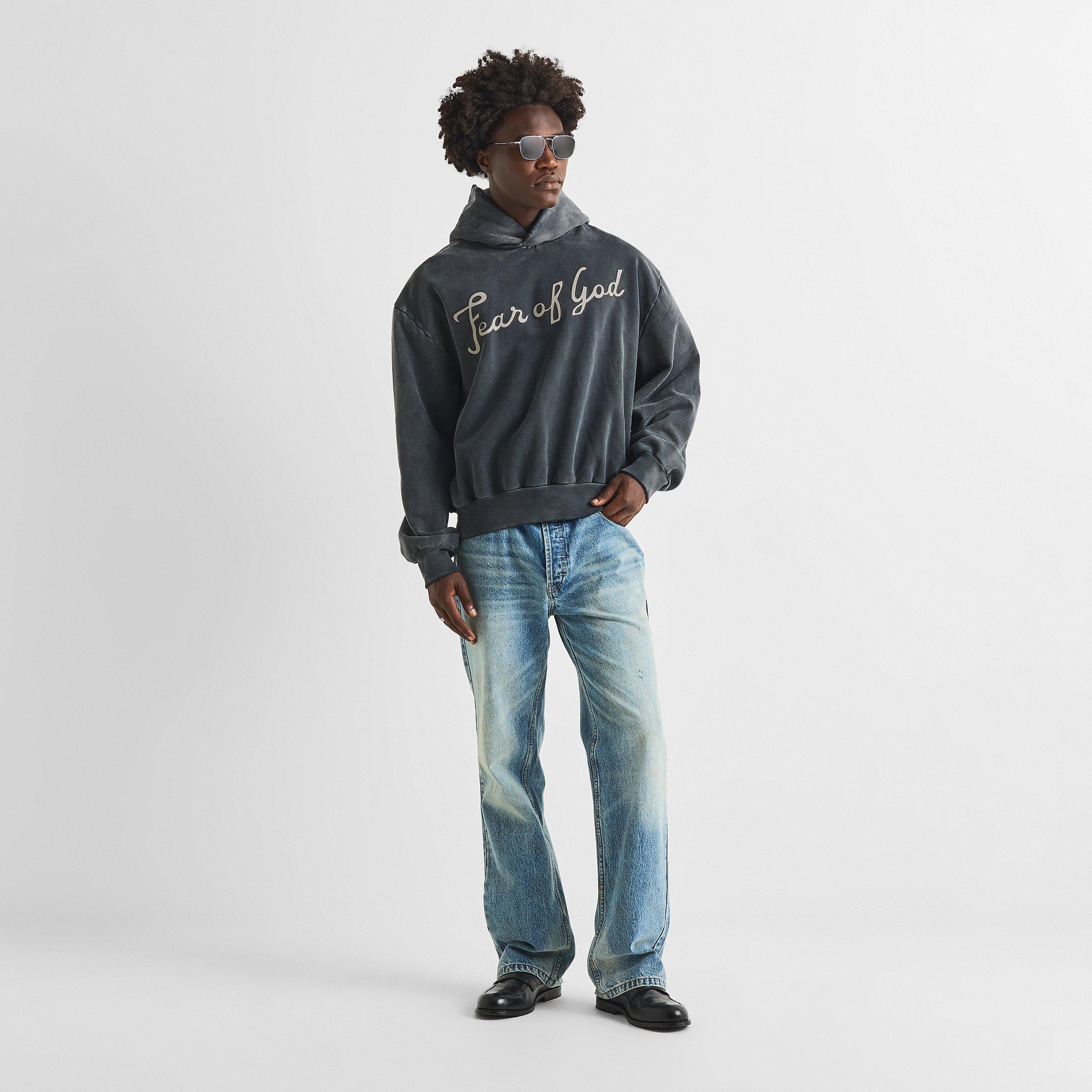 Faded Black - Fear Of God - Men's Overhead Hoodie - 6