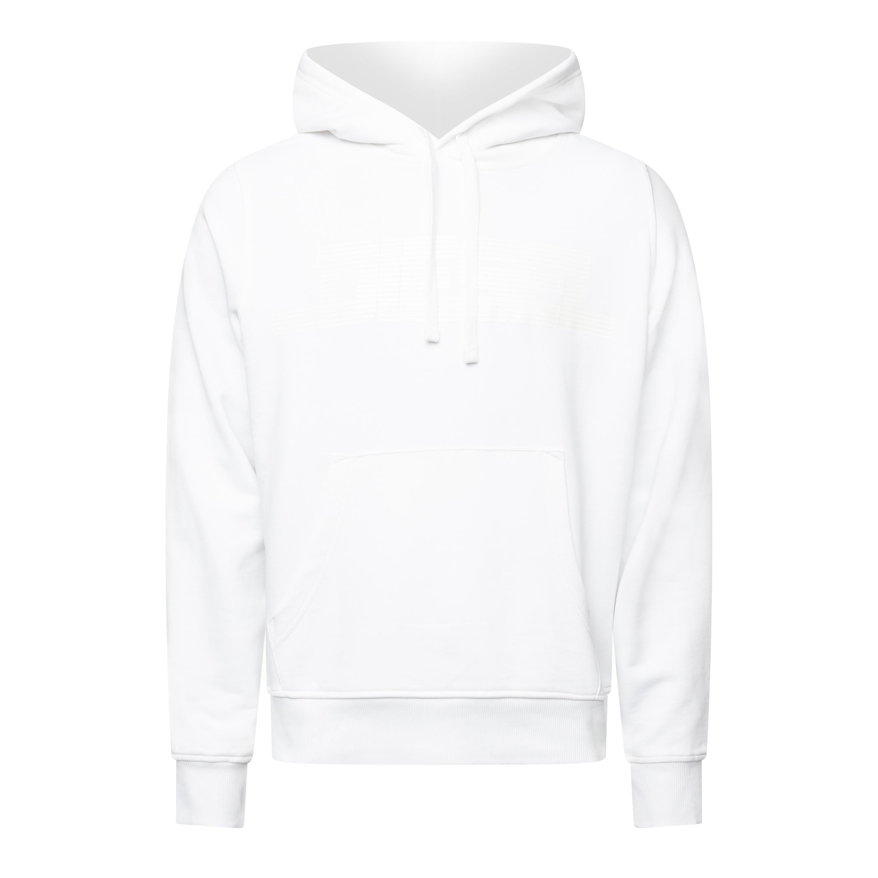 Diesel Men's S-Ginn-Hood Over The Head Hoodie - Bright White - 2XL