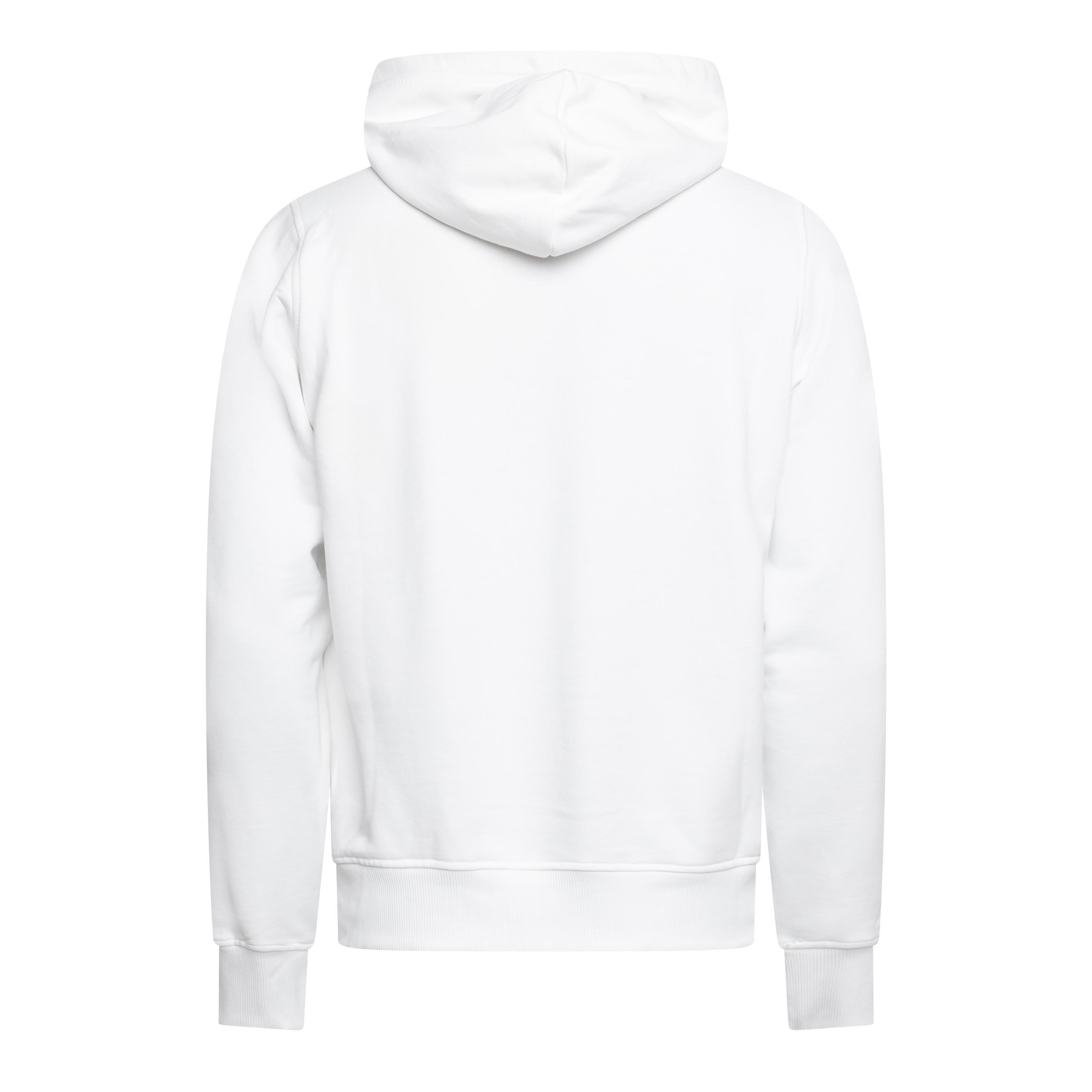 Bright White - Diesel - Men's S-Ginn-Hood Over The Head Hoodie - 2