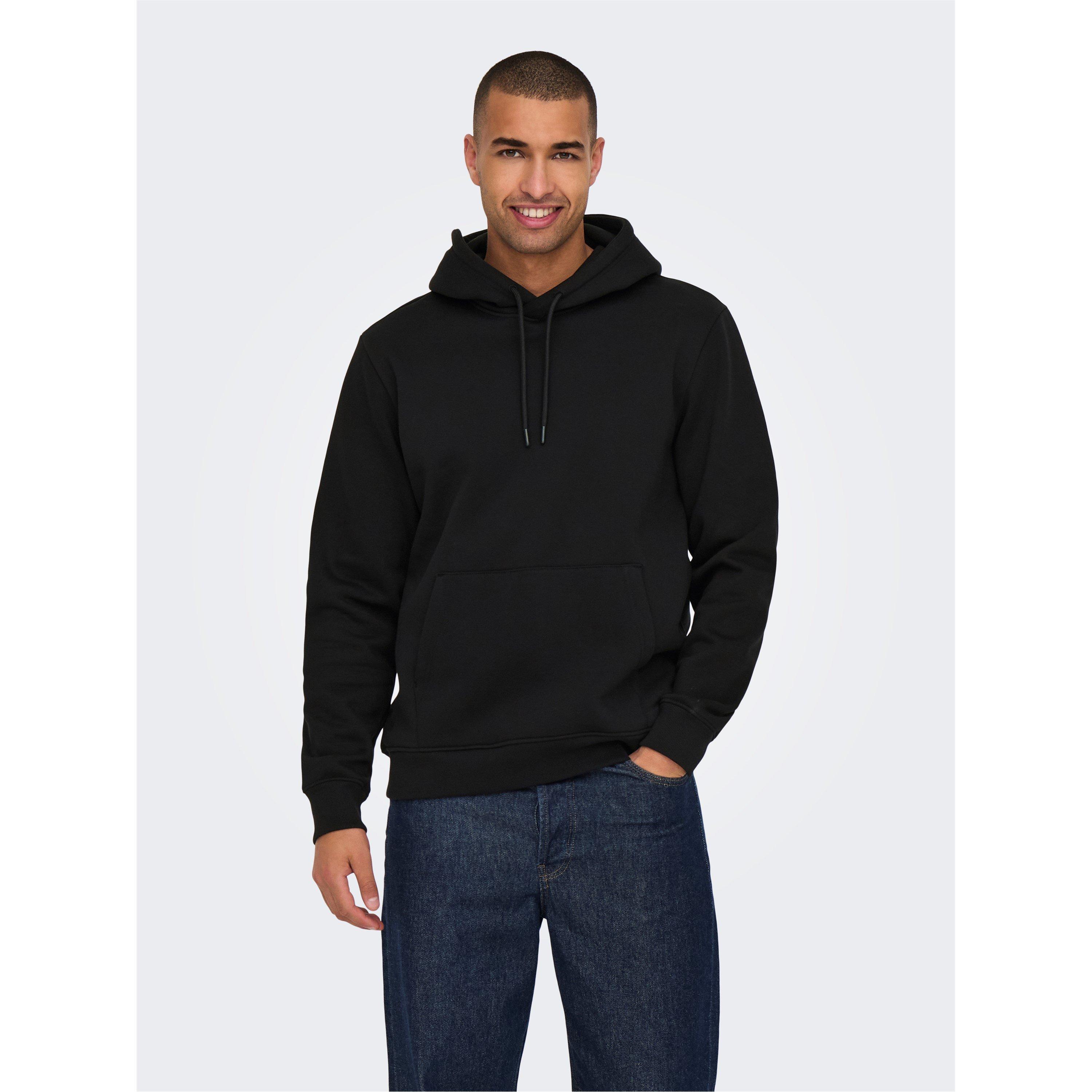 Zwart - Only and Sons - Men's Connor Hoodie - 1