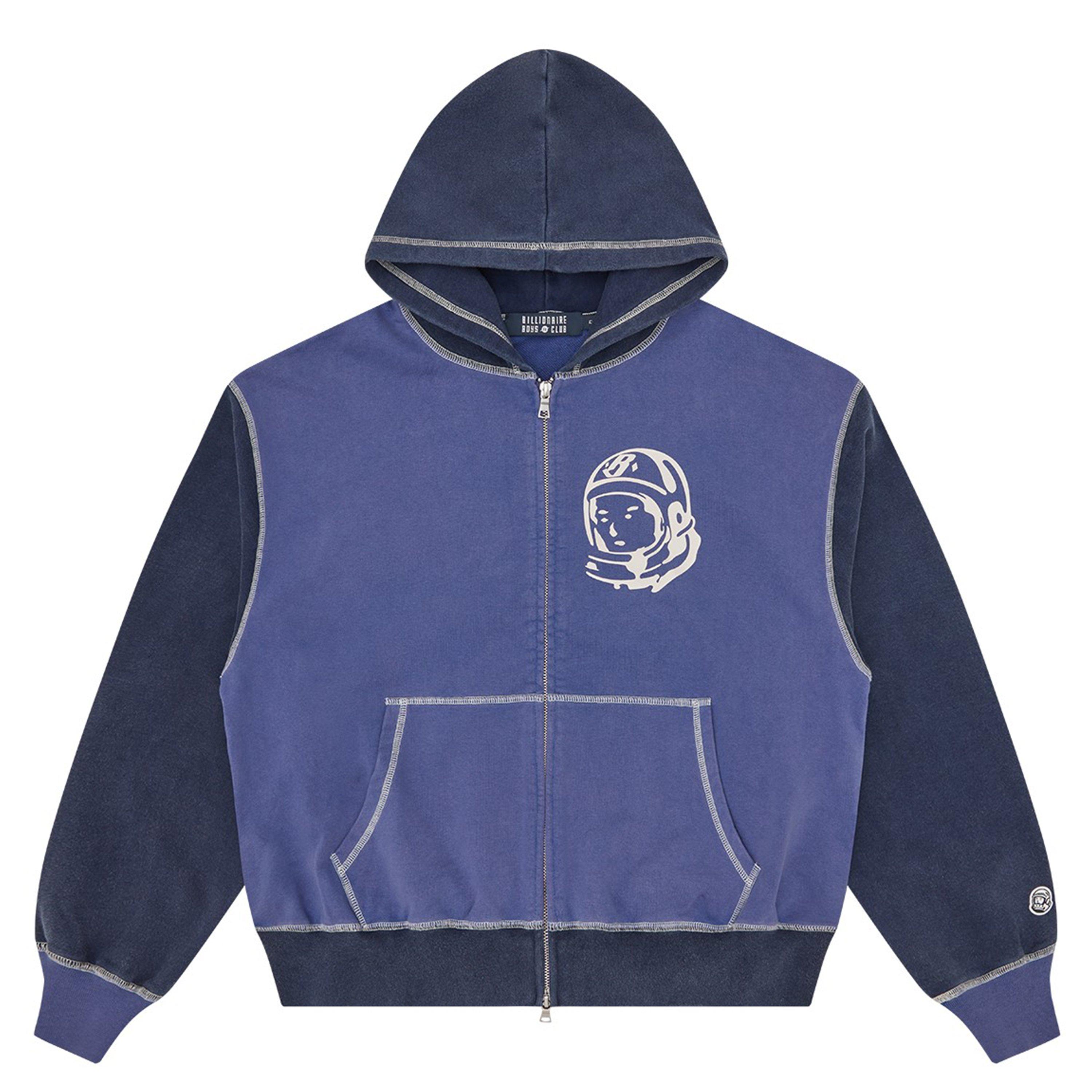 Indigo - Billionaire Boys Club - Men's College Full Zip Hoodie - 1