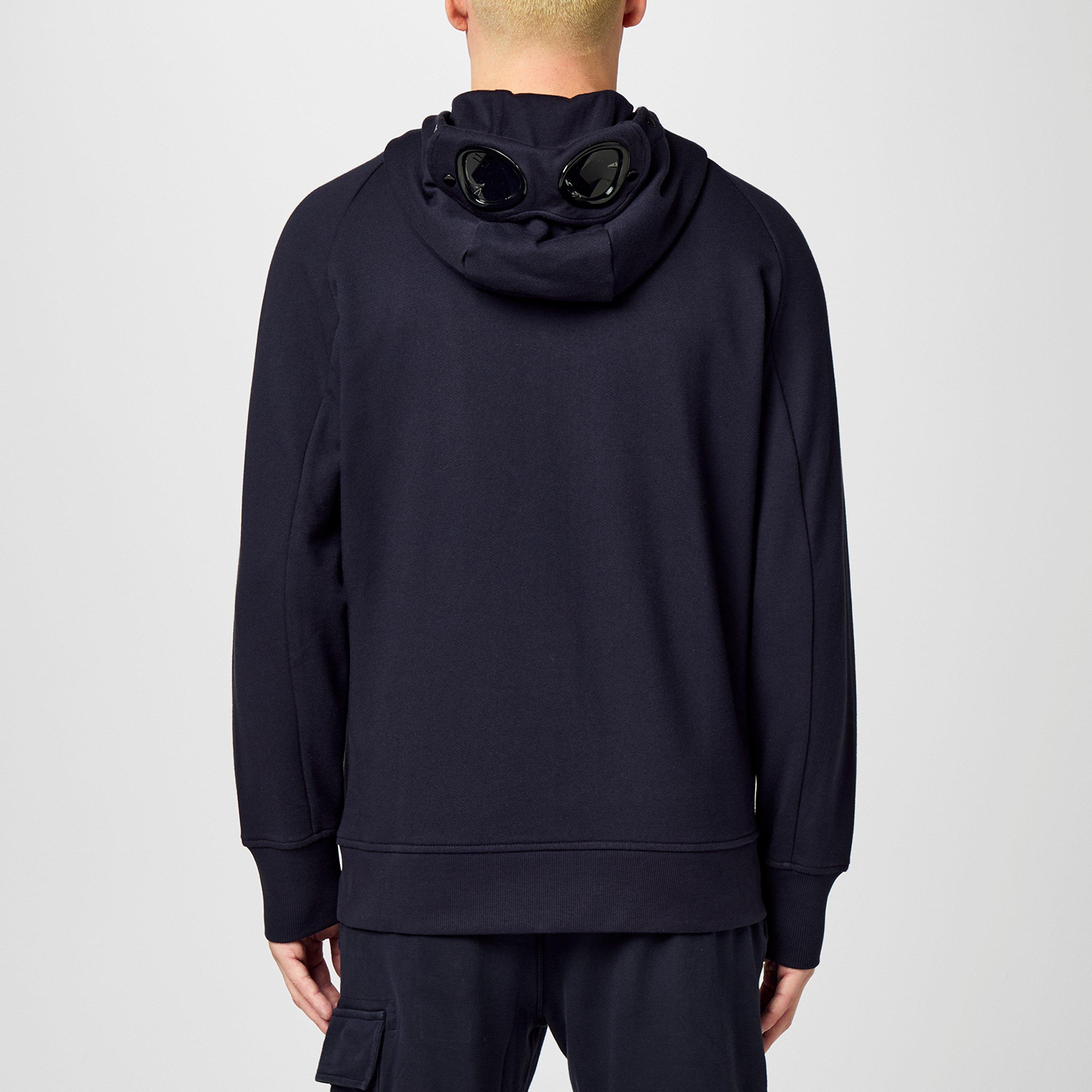 パーカー・フーディ C.P. COMPANY GOGGLE FULL-ZIP HOODIE IN JERSEY CP COMPANY | Boys' Goggle Full-Zip Hoodie | Zip Hoodies