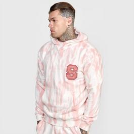 SikSilk Ecru Varsity Anniversary Print Hoodie