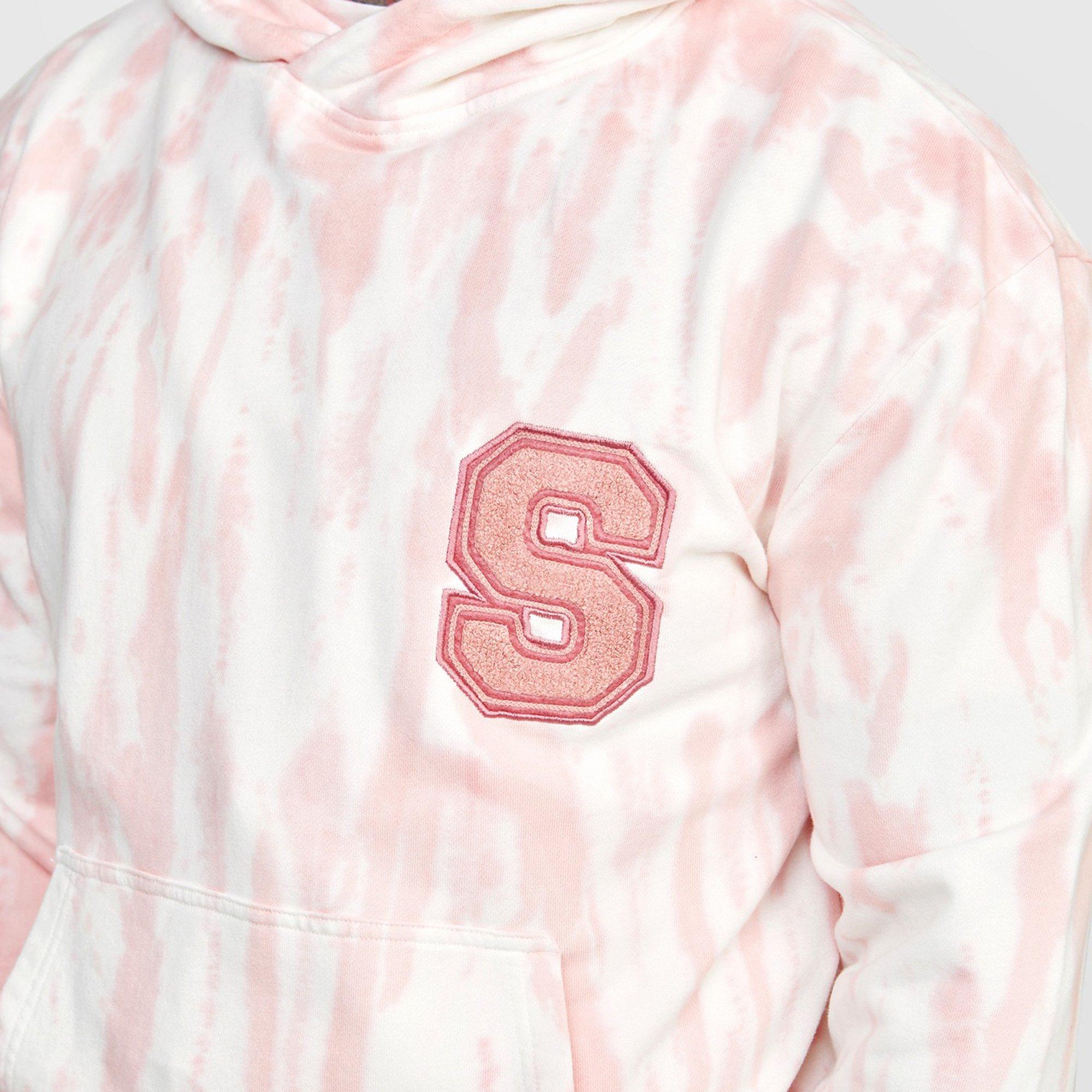 Pink - SikSilk - Ecru Varsity Anniversary Print Hoodie - 2
