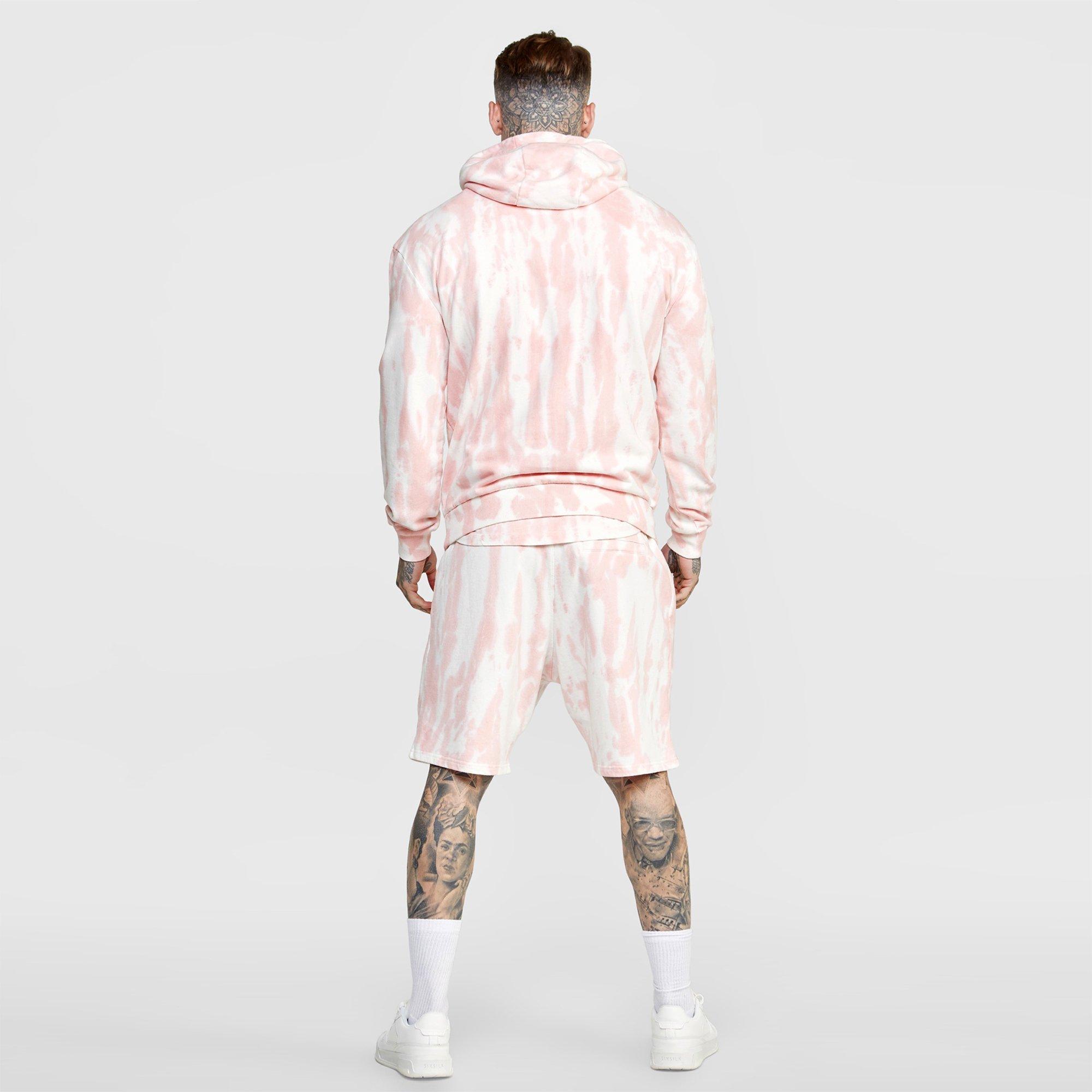 Pink - SikSilk - Ecru Varsity Anniversary Print Hoodie - 5