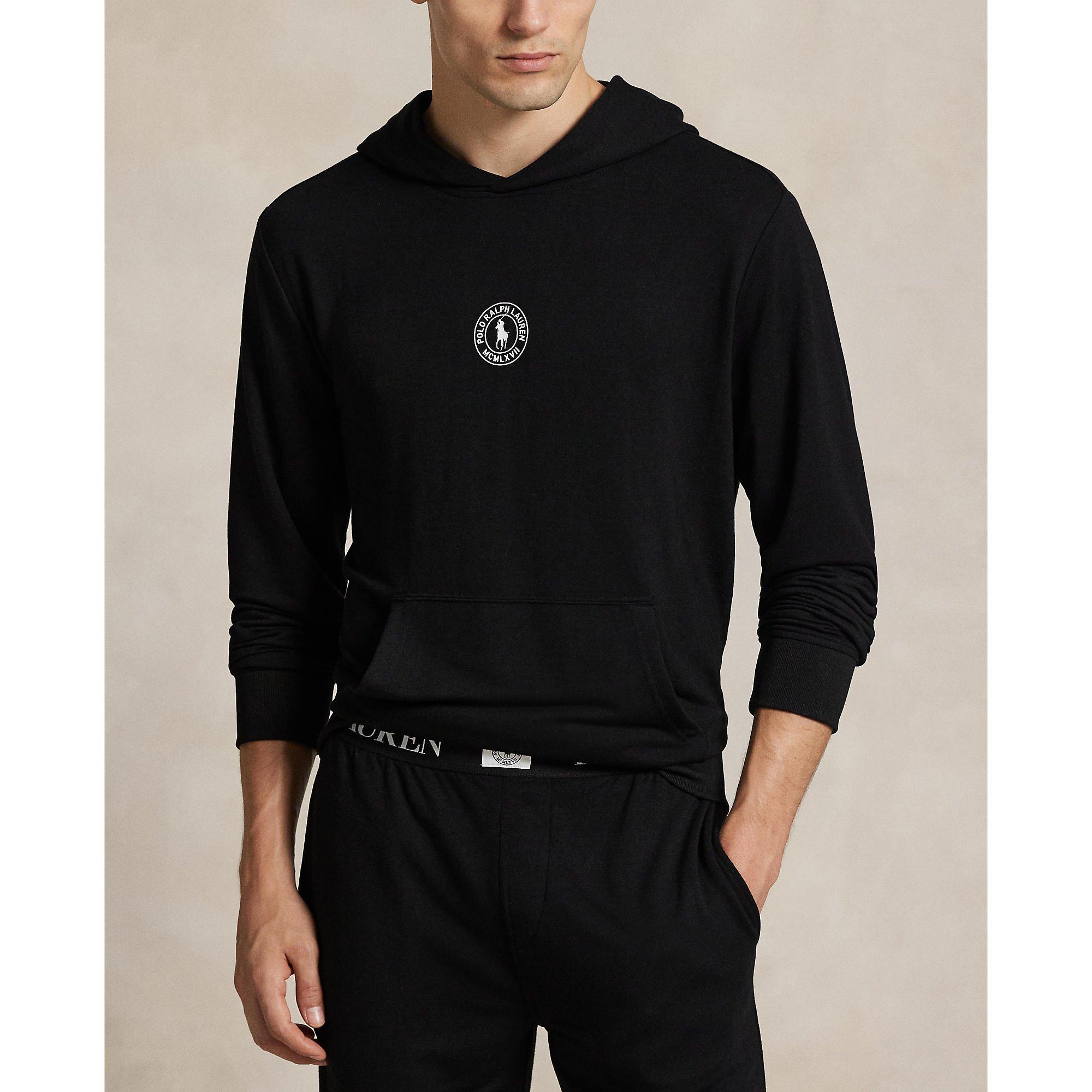 Polo Black - Polo Ralph Lauren - Men's Puck Logo Pull Over Hoodie - 2