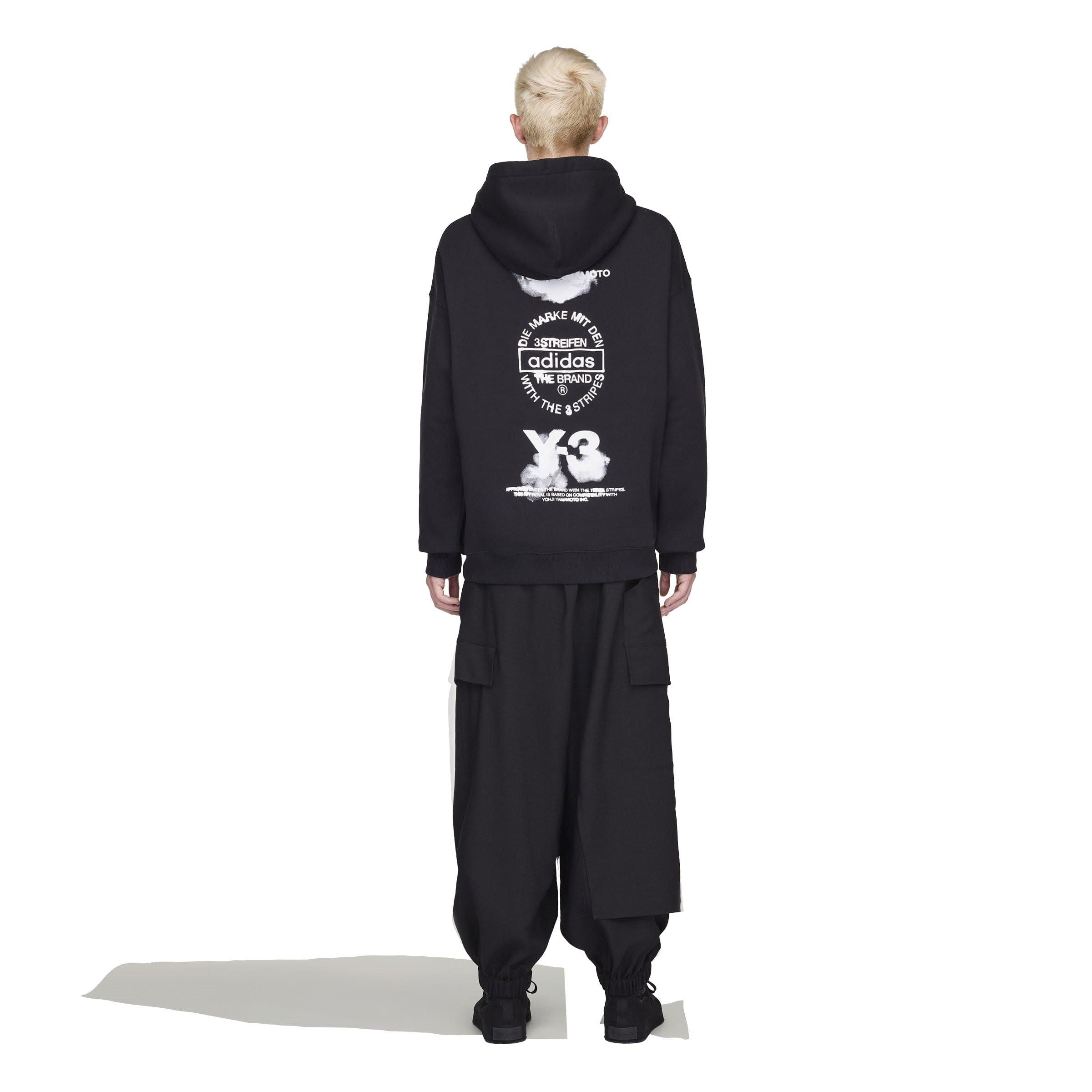 Black - Y3 - Men's GFX Hoodie - 4