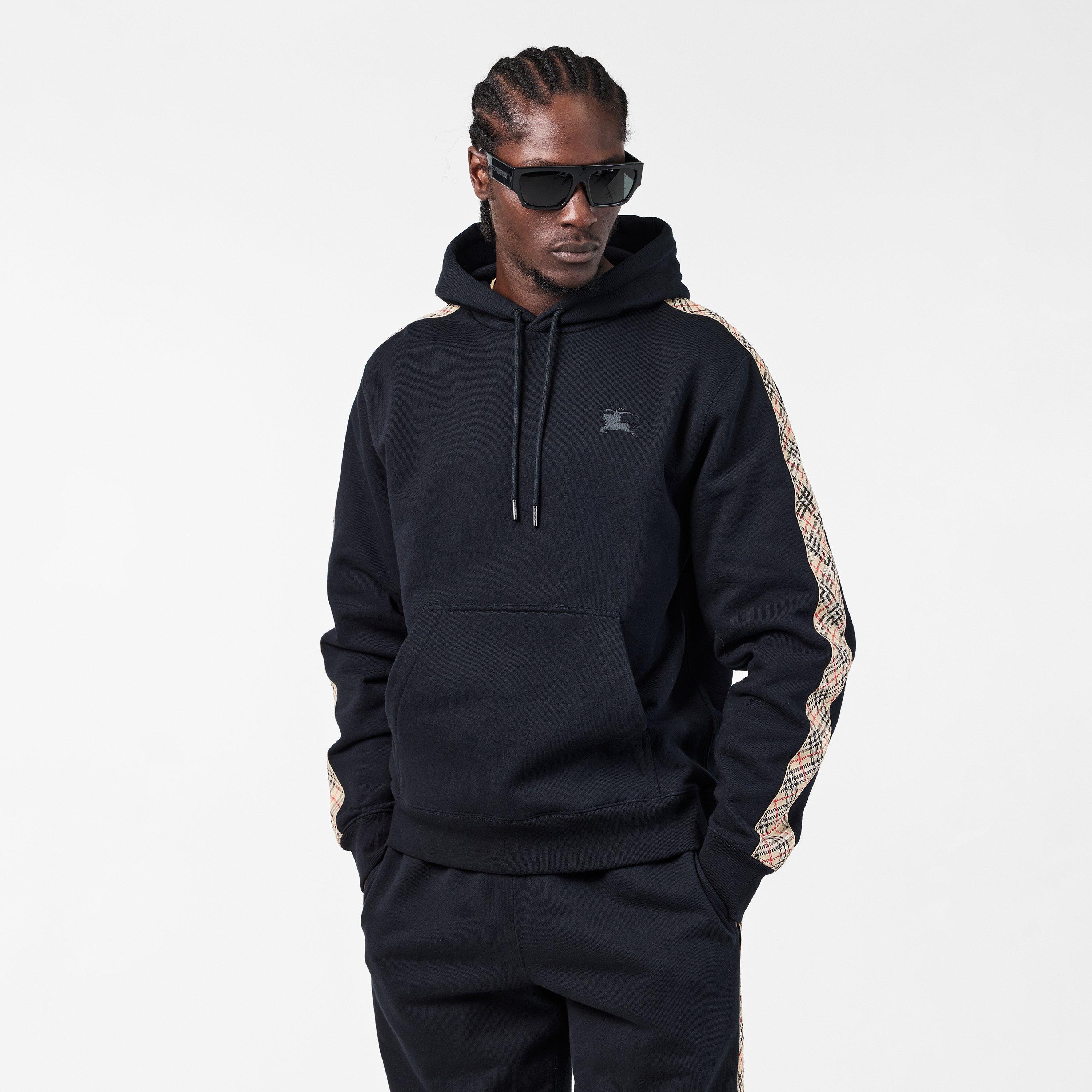 Black - Burberry - Men's Over the Head Hoodie - 3