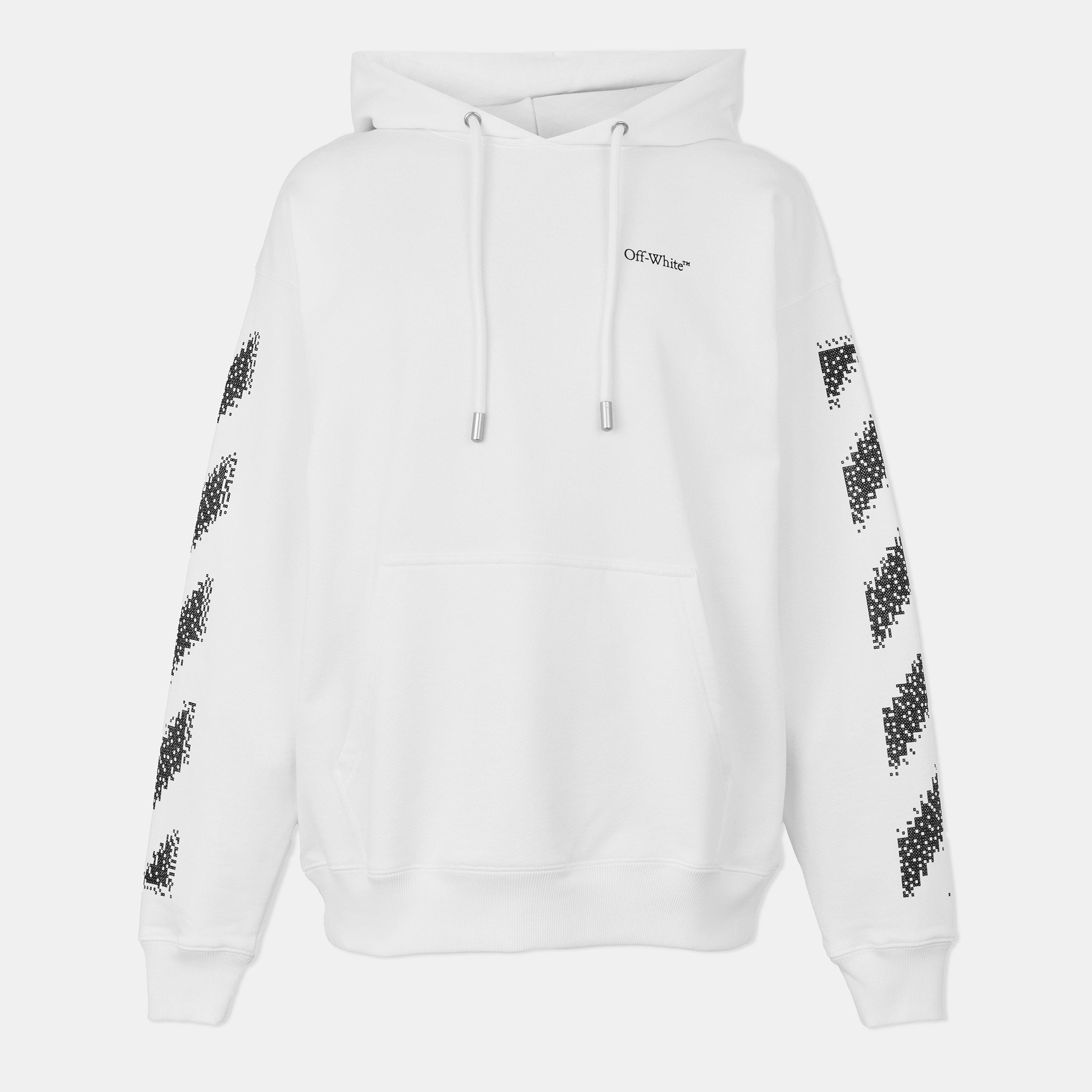 White-Black - Off White - Men's Skate Pull Over Hoodie - 1
