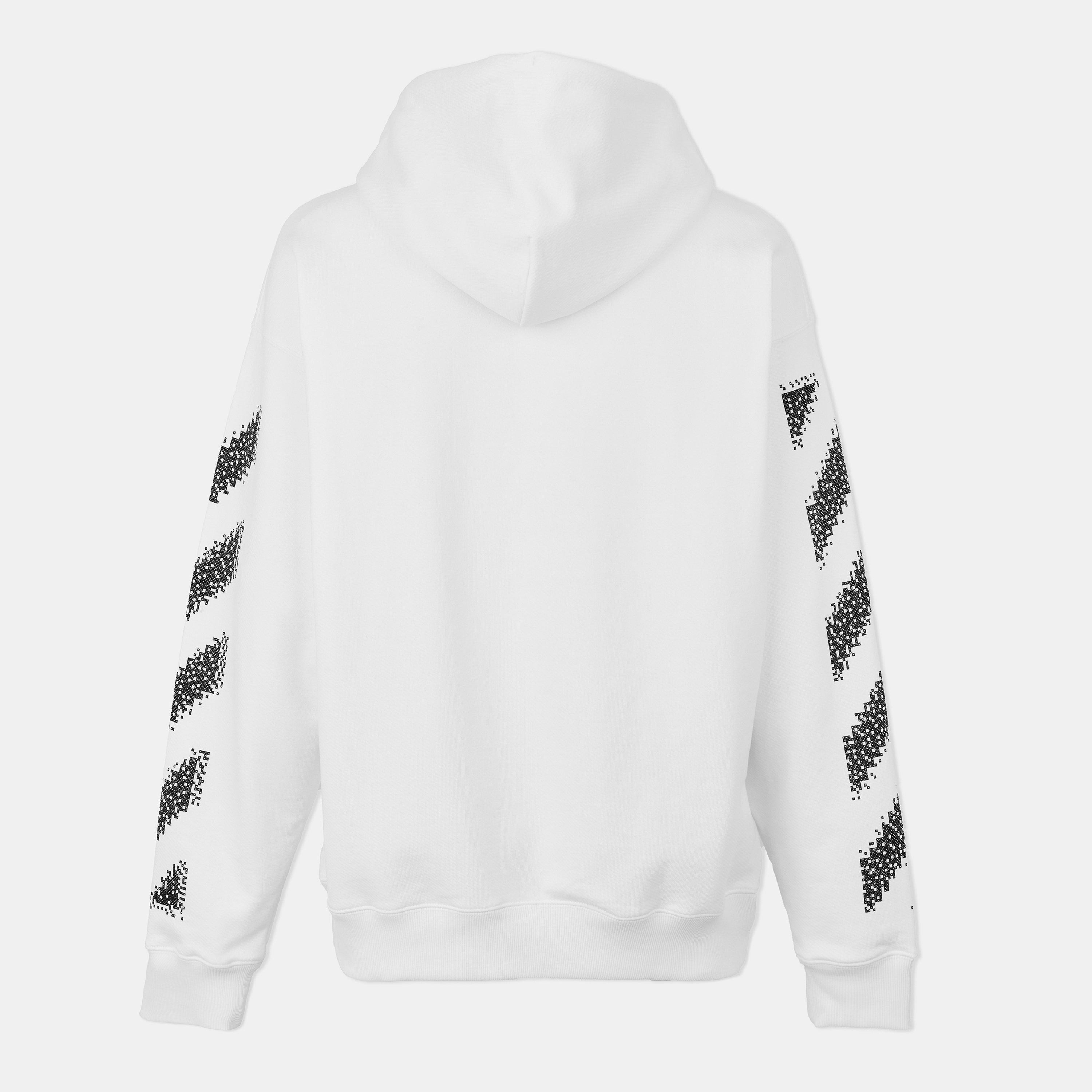 Bianco-Nero - Off White - Skate Hoodie Sn99 - 2