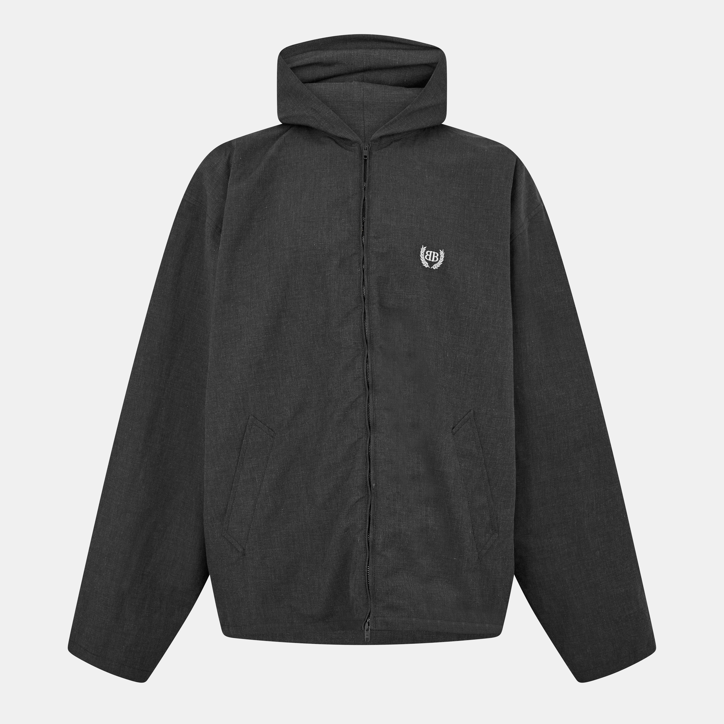 Black - Balenciaga - Men's Zip Hoodie - 1