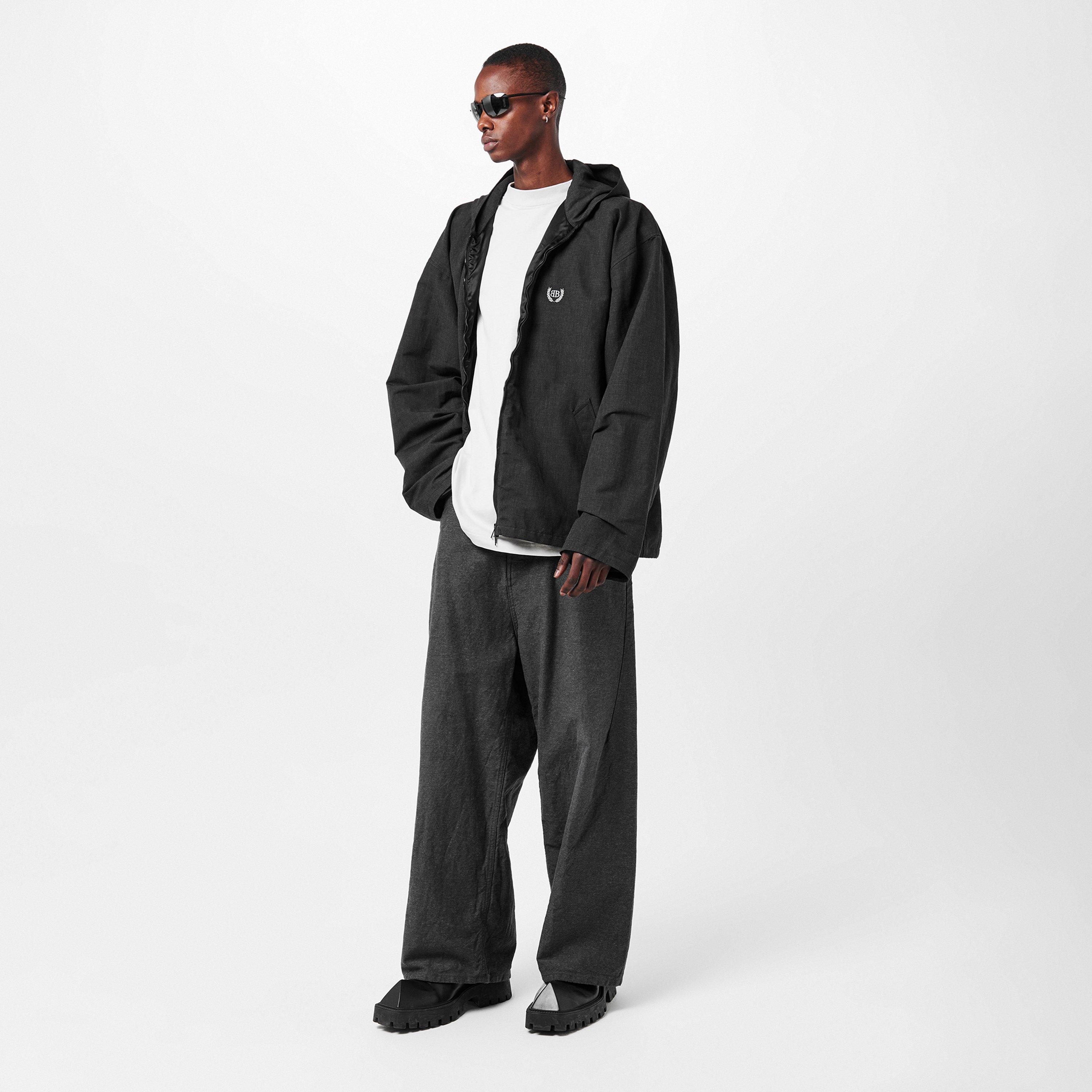 Black - Balenciaga - Men's Zip Hoodie - 6