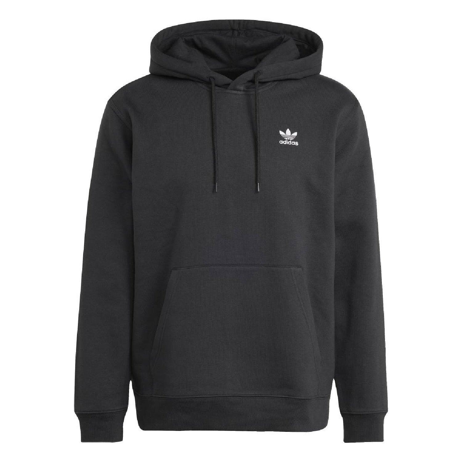 black - adidas Originals - adidas Originals Trefoil Essentials Hoody - 1