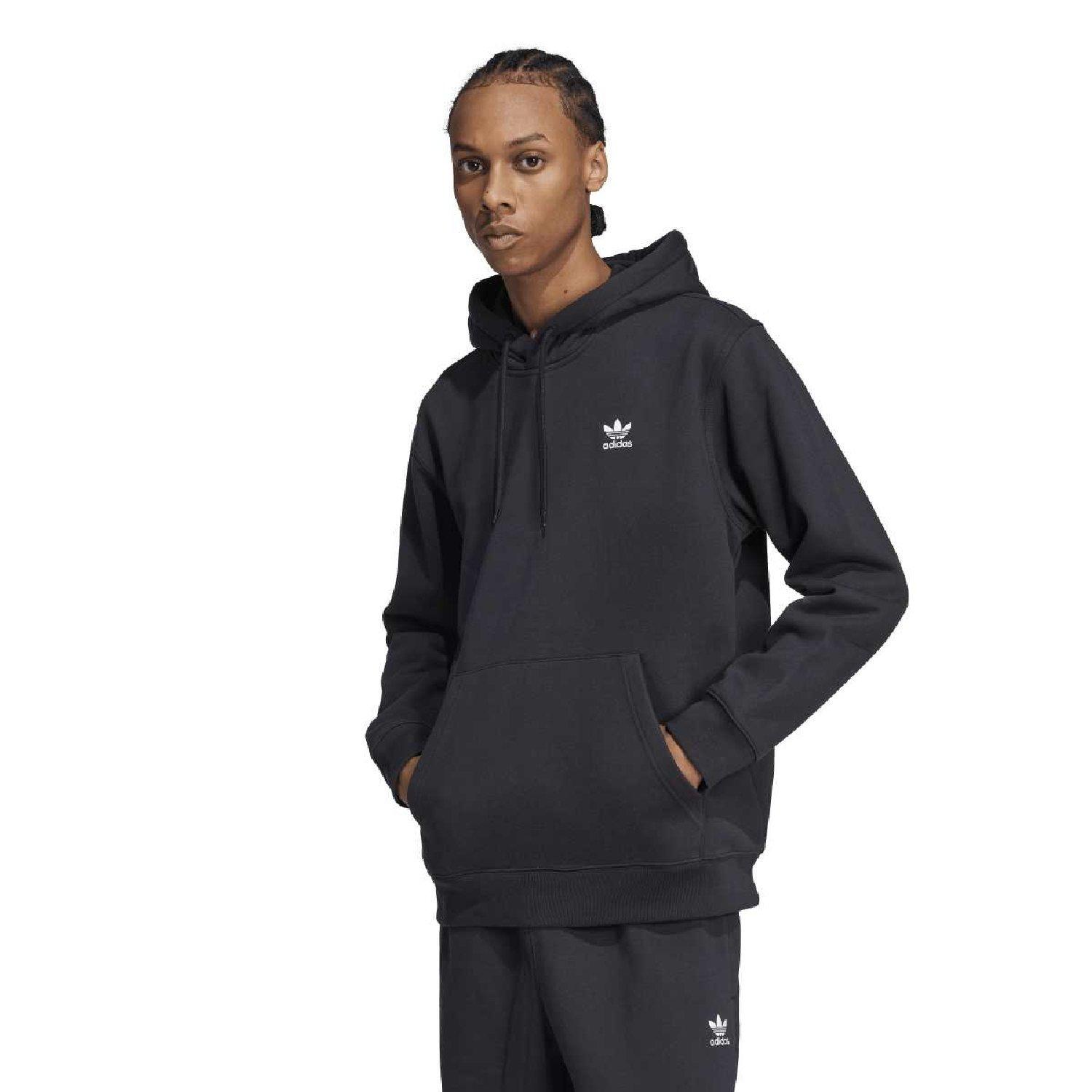 black - adidas Originals - adidas Originals Trefoil Essentials Hoody - 2