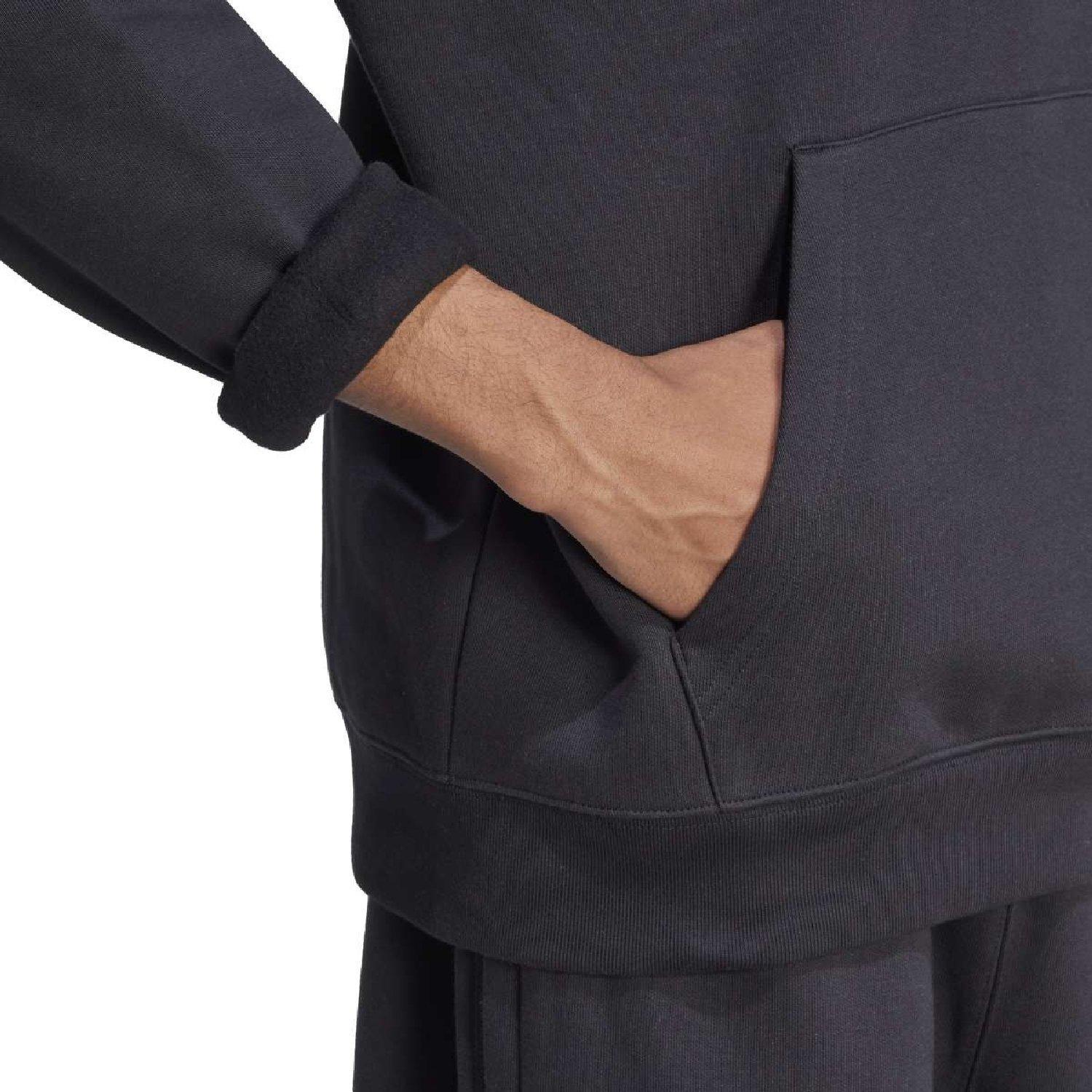 black - adidas Originals - adidas Originals Trefoil Essentials Hoody - 5