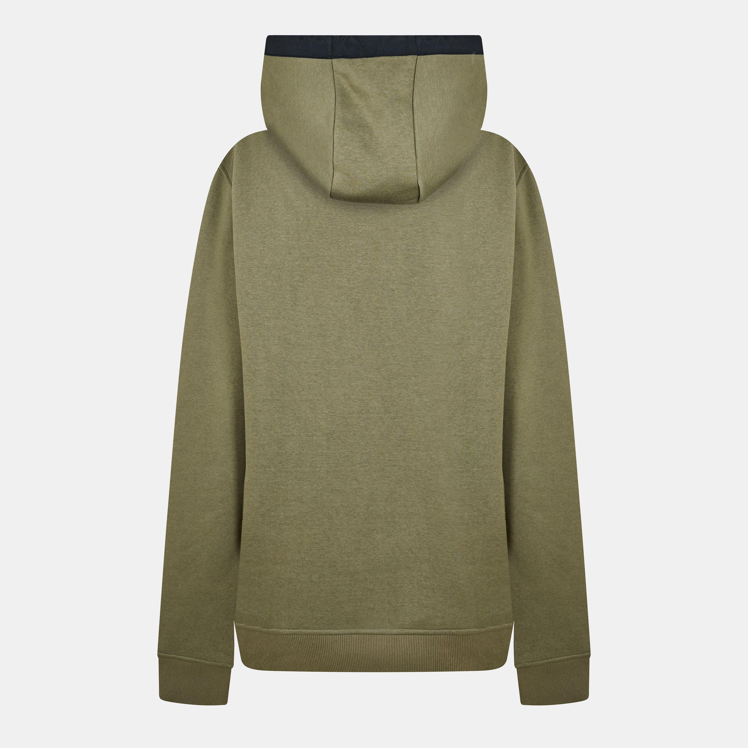 Kaki - Everlast - Utility Contrast Panel Cotton Long Sleeve Hoodie - 2