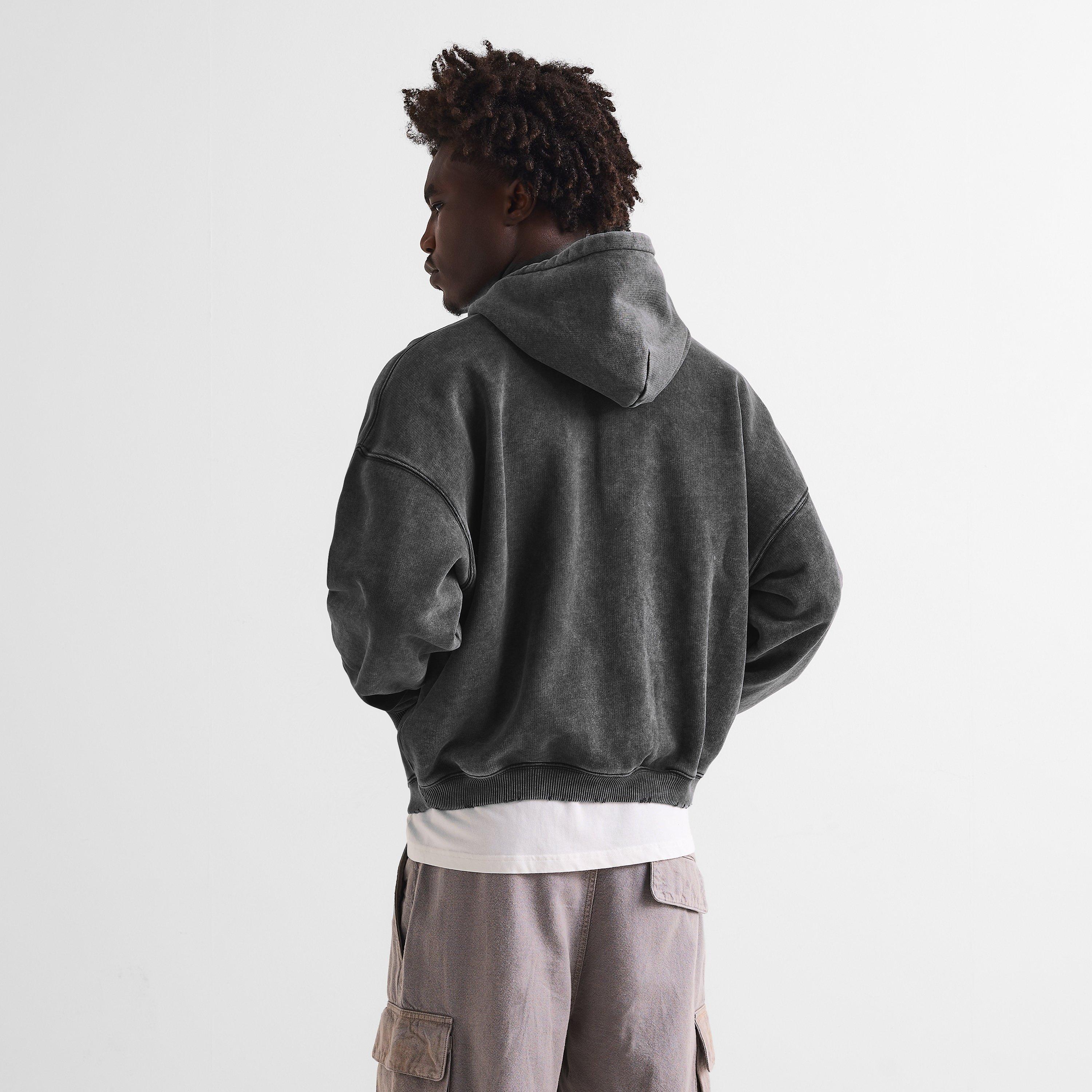 Vintage Grey - Represent - Men's Zip Hoodie - 4