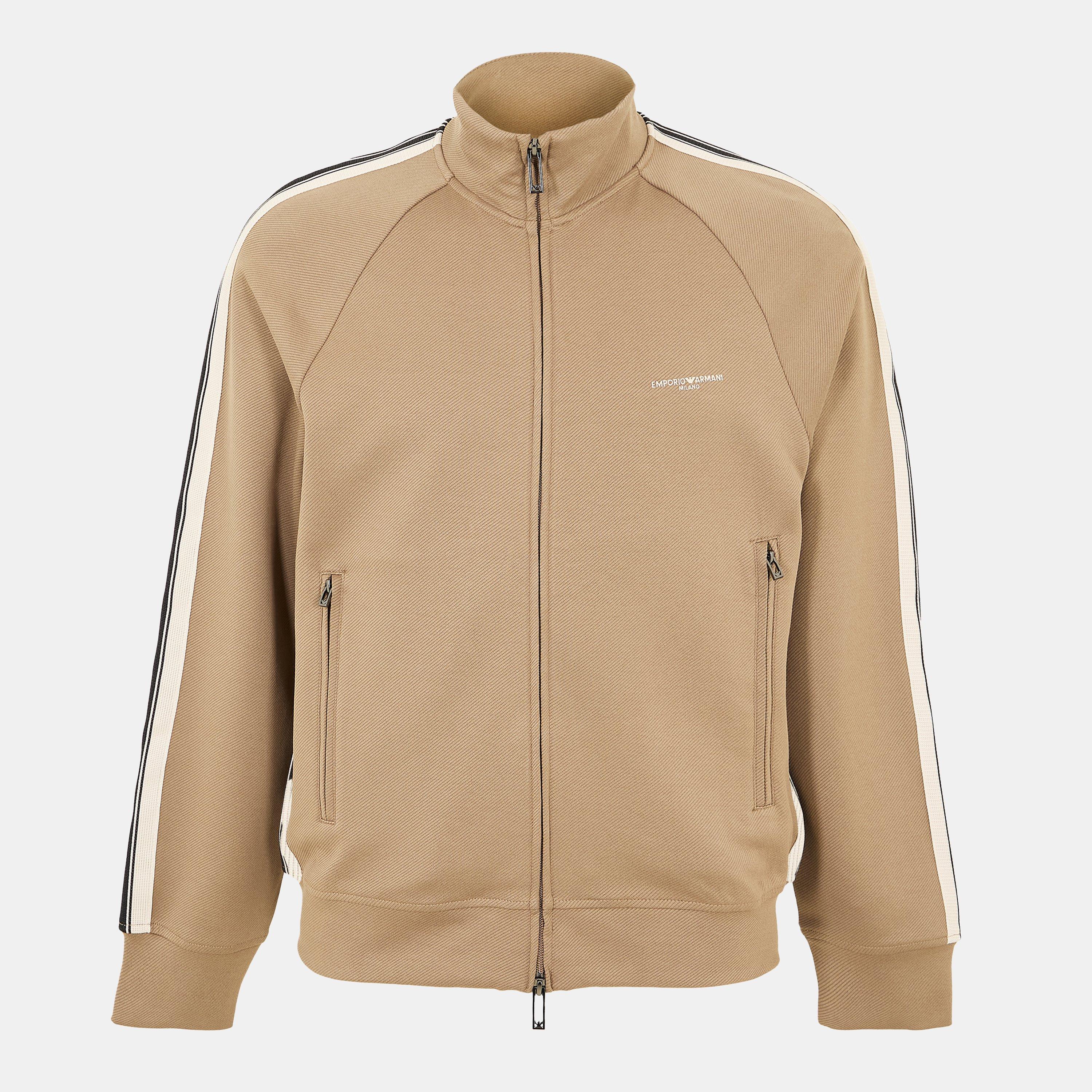 Walnut U6189 - Emporio Armani - Men's Full Zip Hoodie - 1