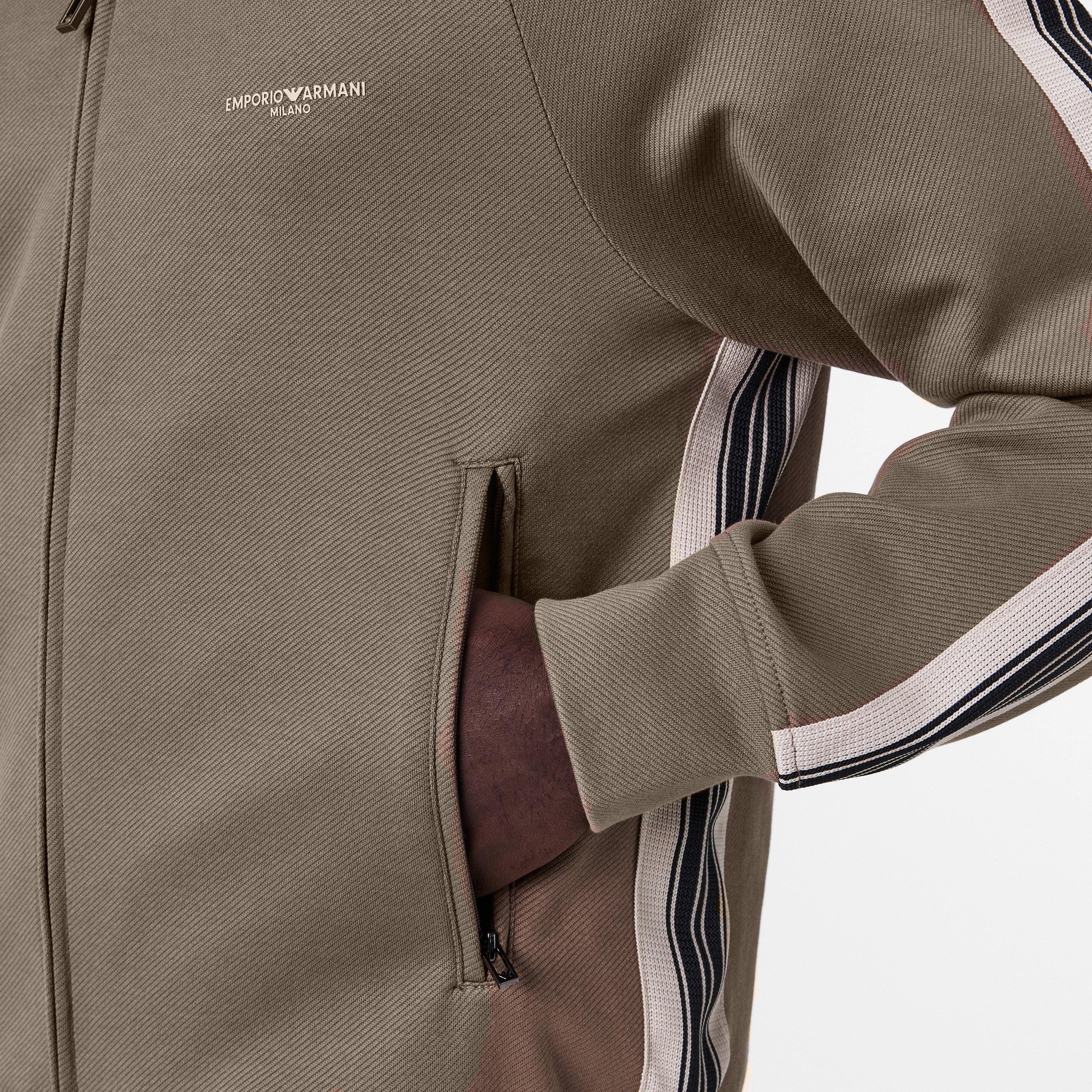 Walnut U6189 - Emporio Armani - Men's Zip Hoodie - 5