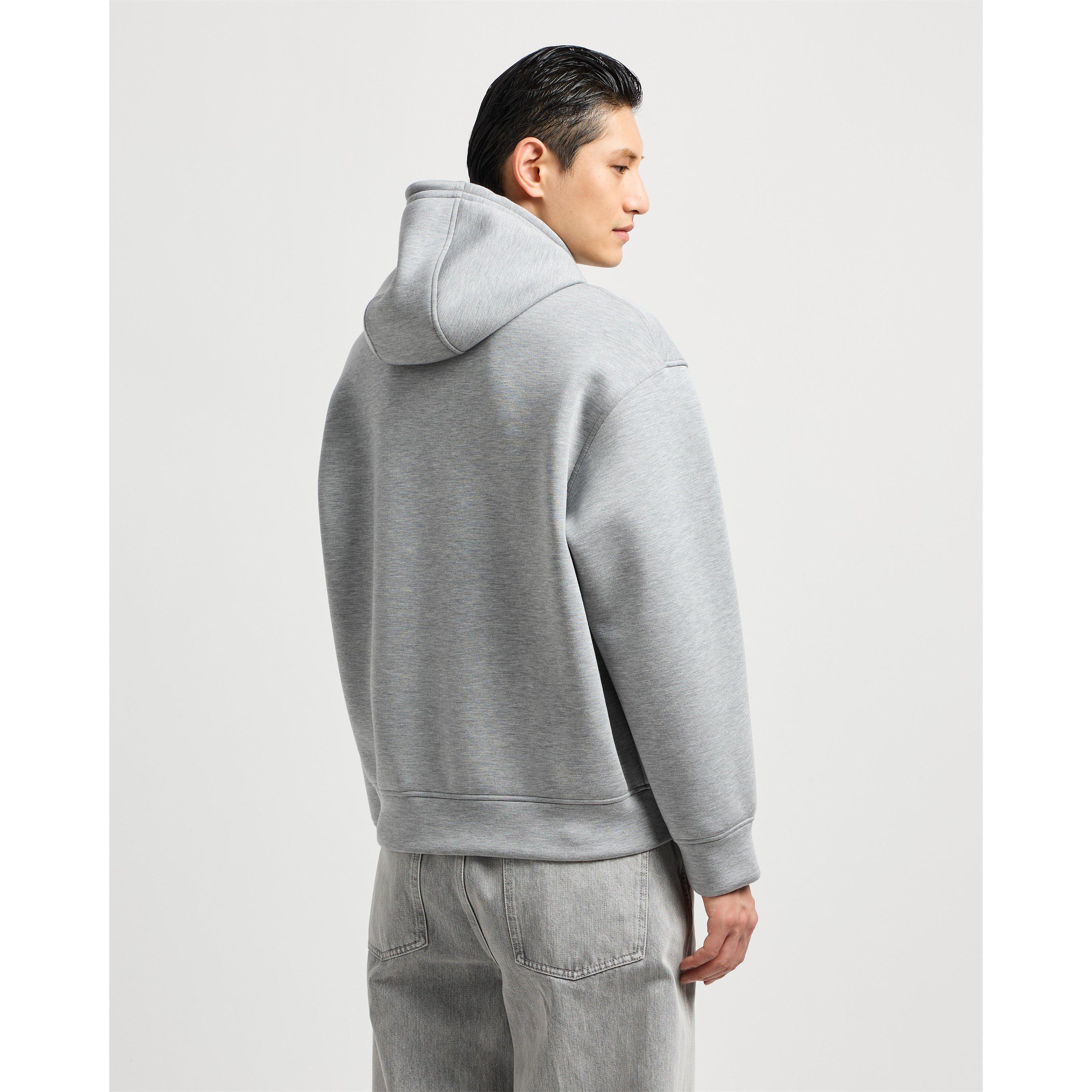 Light Gry M0195 - Emporio Armani - Large Eagle Hoodie - 4