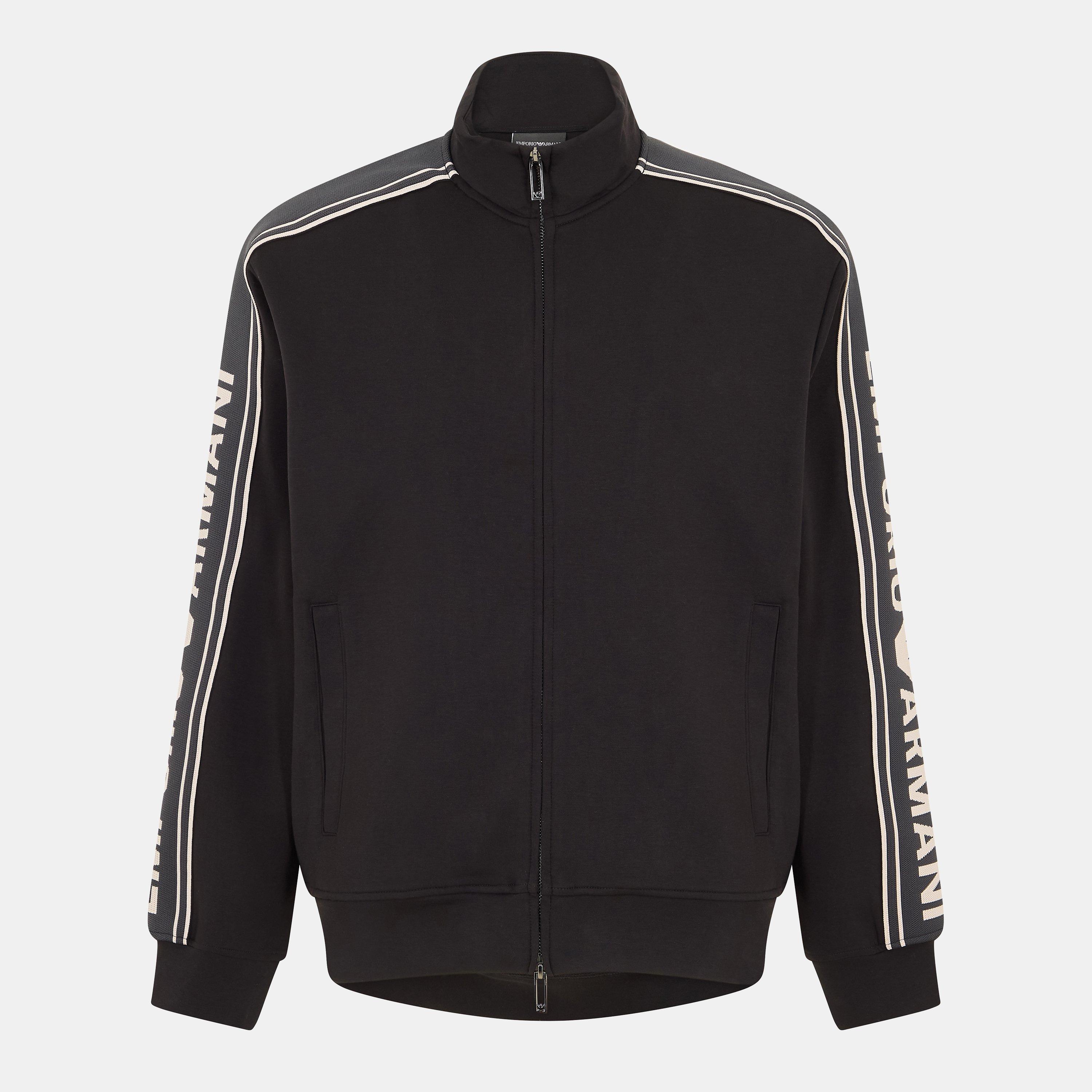 Emporio Armani Men's Zip Hoodie - Black Uc001 - 2XL