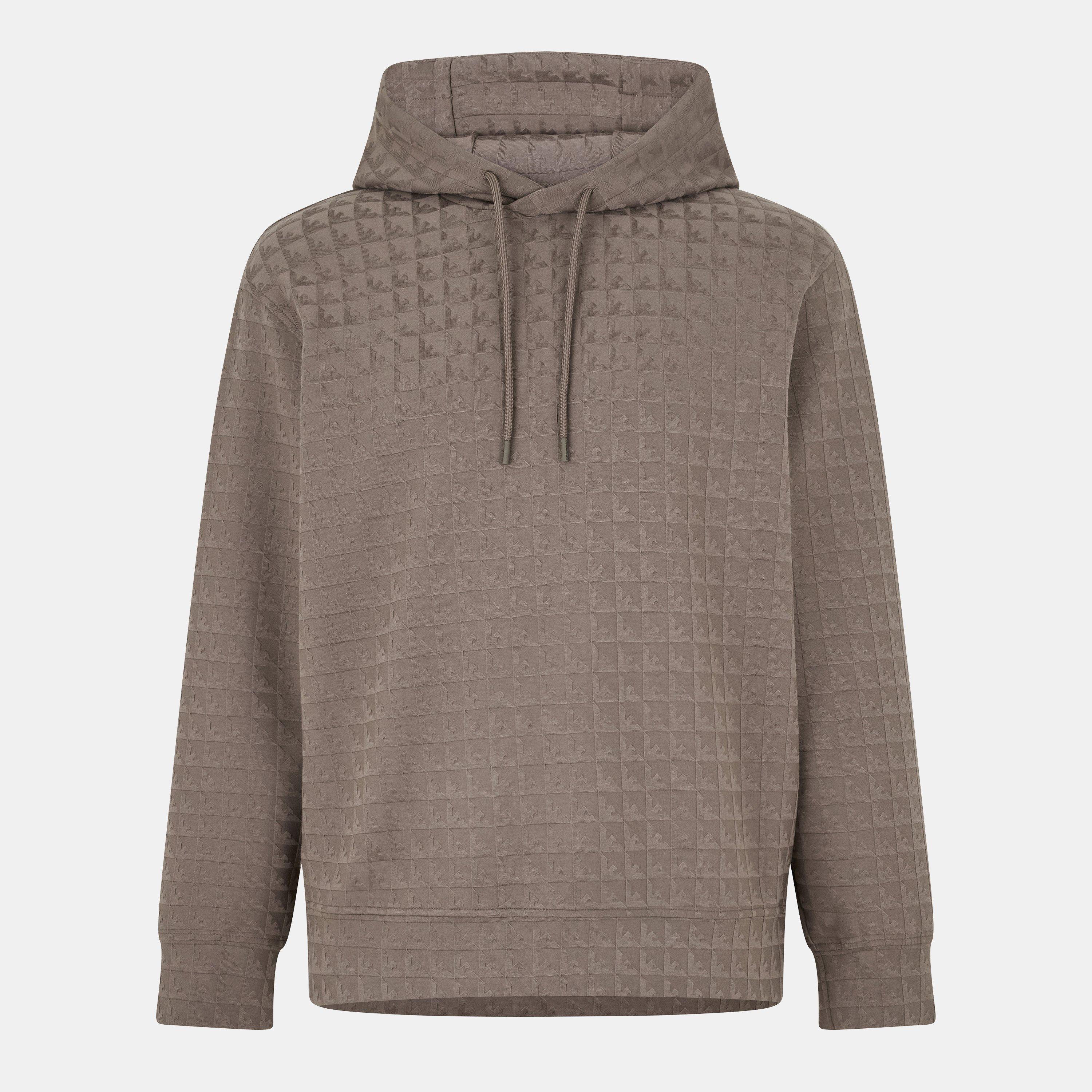 WalnutAOP F6117 - Emporio Armani - Men's Pull Over Hoodie - 1