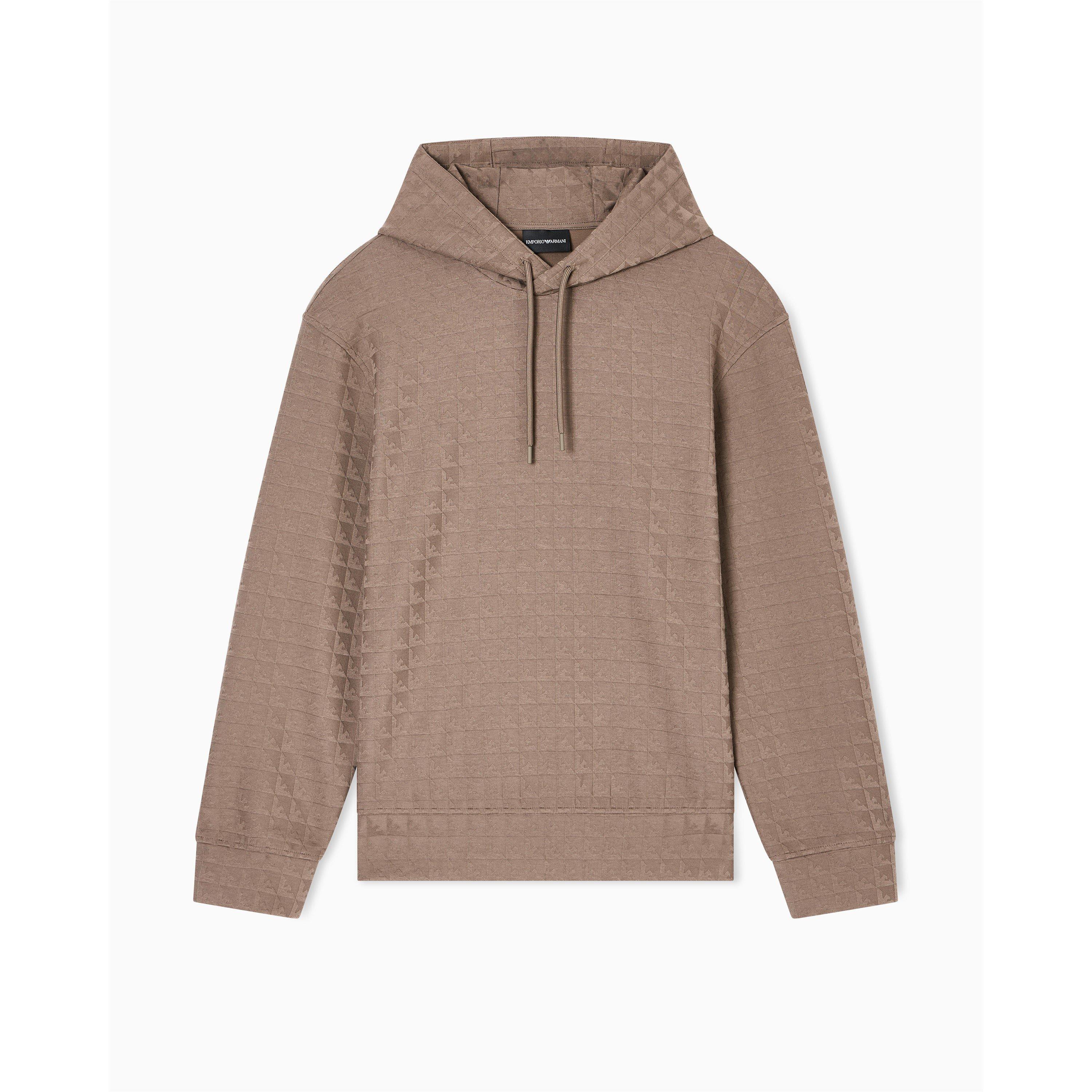 WalnutAOP F6117 - Emporio Armani - Men's Hoodie - 4