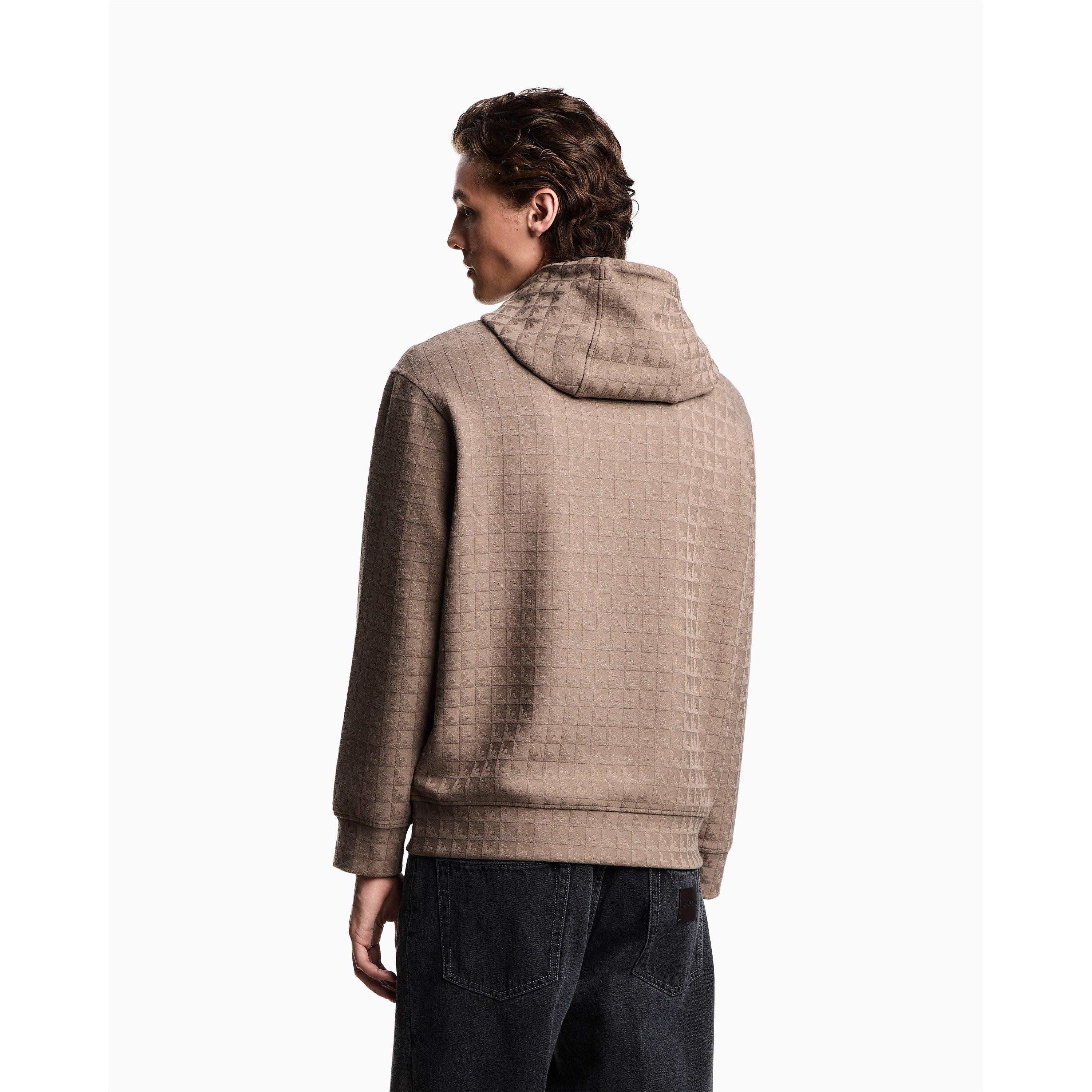 WalnutAOP F6117 - Emporio Armani - Men's Hoodie - 3