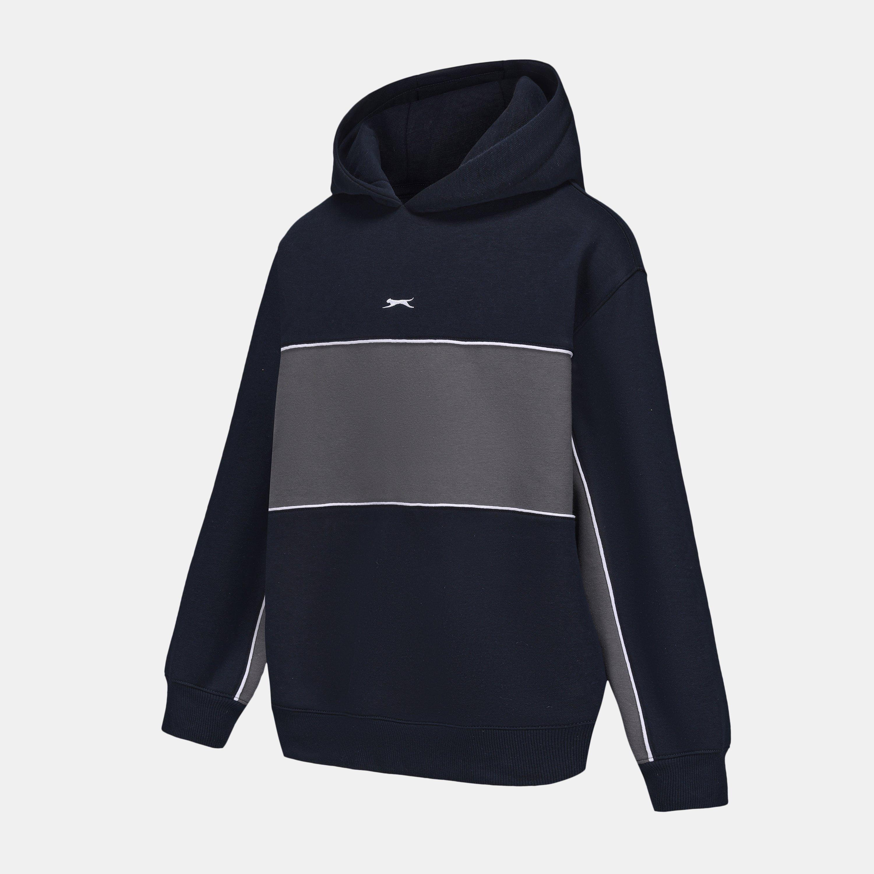 Navy - Slazenger - Fleece Sportswear Hoodie Mens - 3