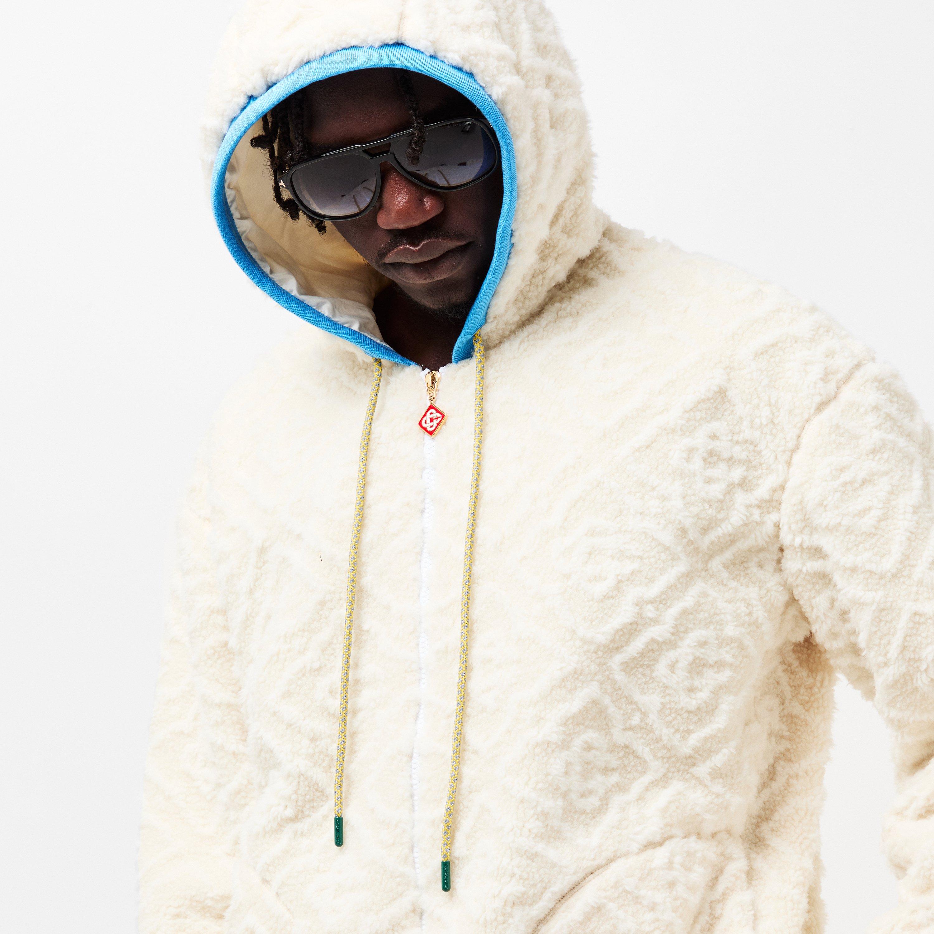 Off White - Casablanca - Men's Casa Monogram Zip Hoodie - 5