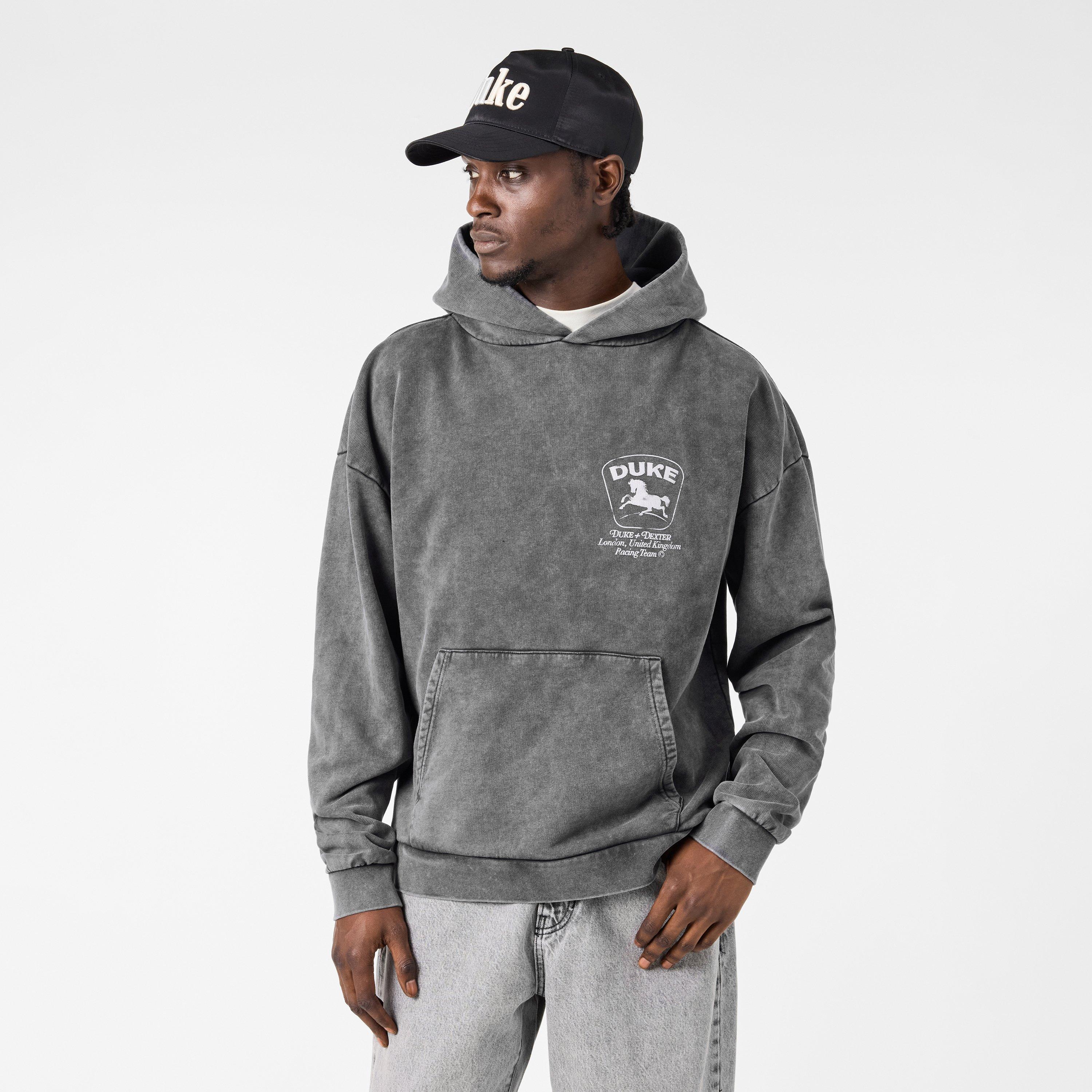 Vintage Black - Duke and Dexter - Men's Over the Head Hoodie - 3