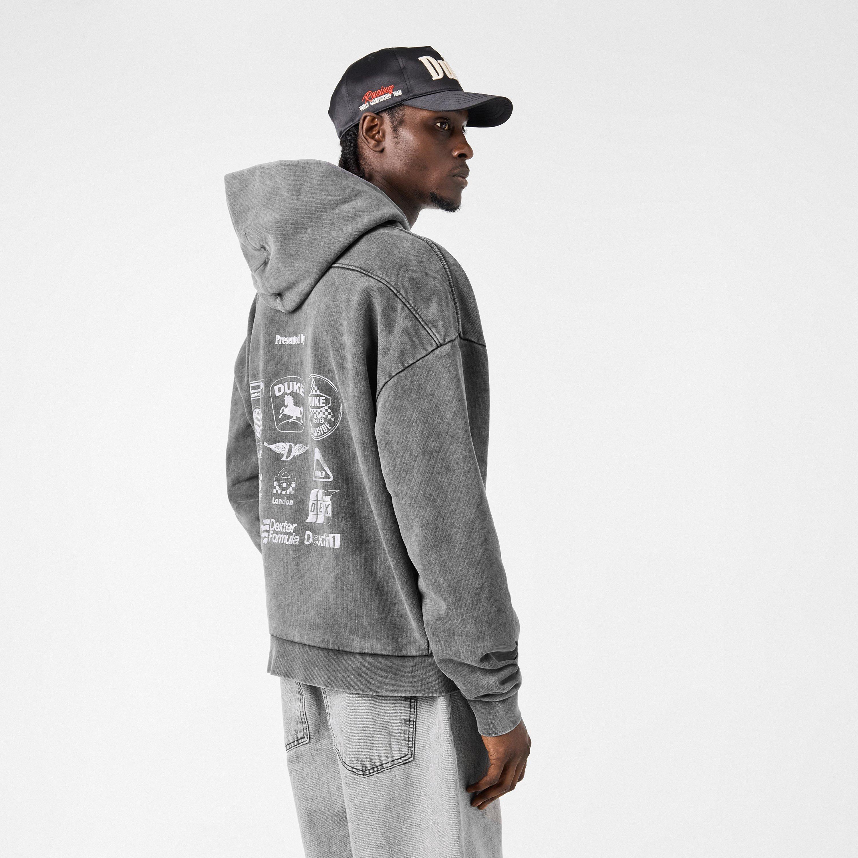 Vintage Black - Duke and Dexter - Men's Over the Head Hoodie - 4