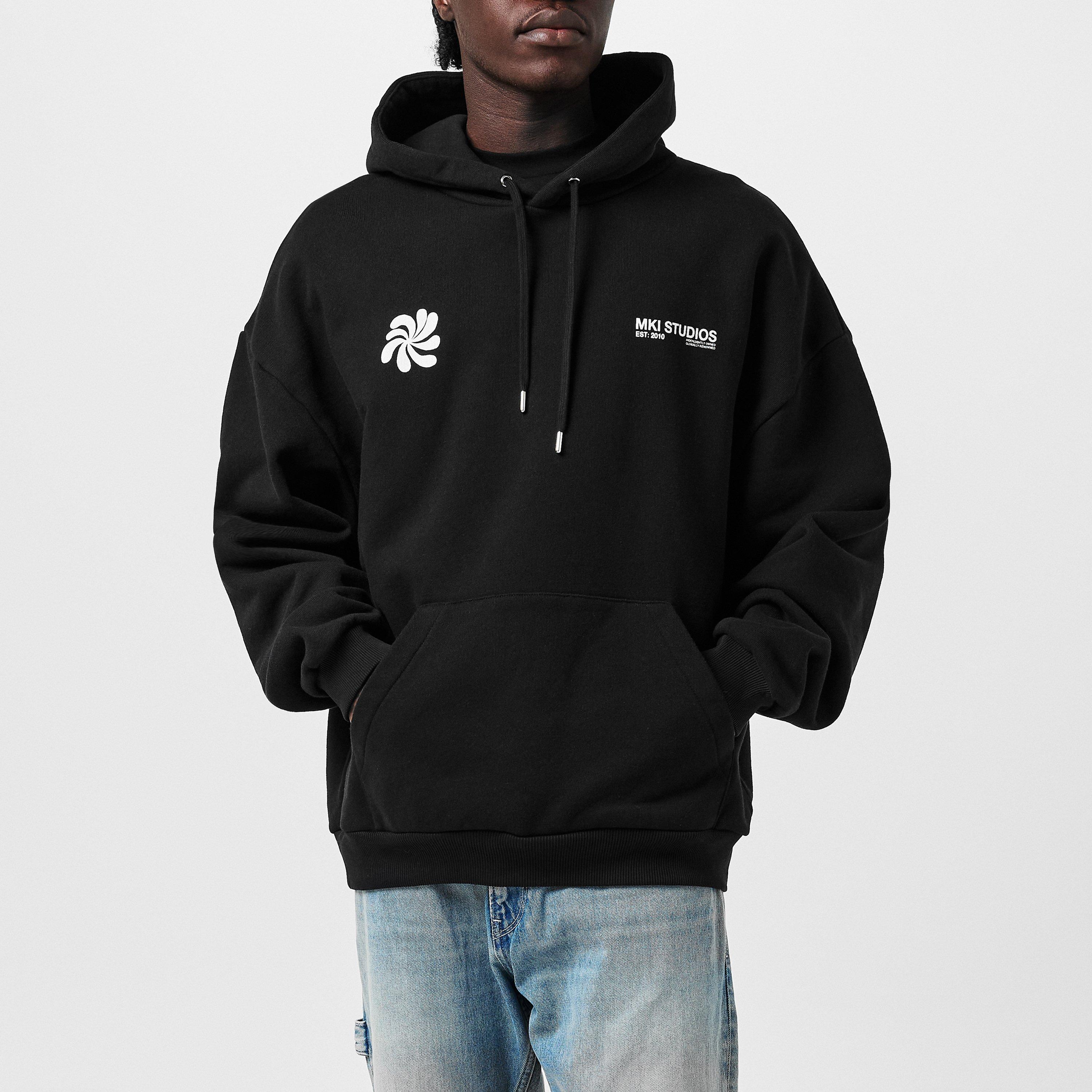 Black - MKI MIYUKI ZOKU - Abstract Hoodie - 3