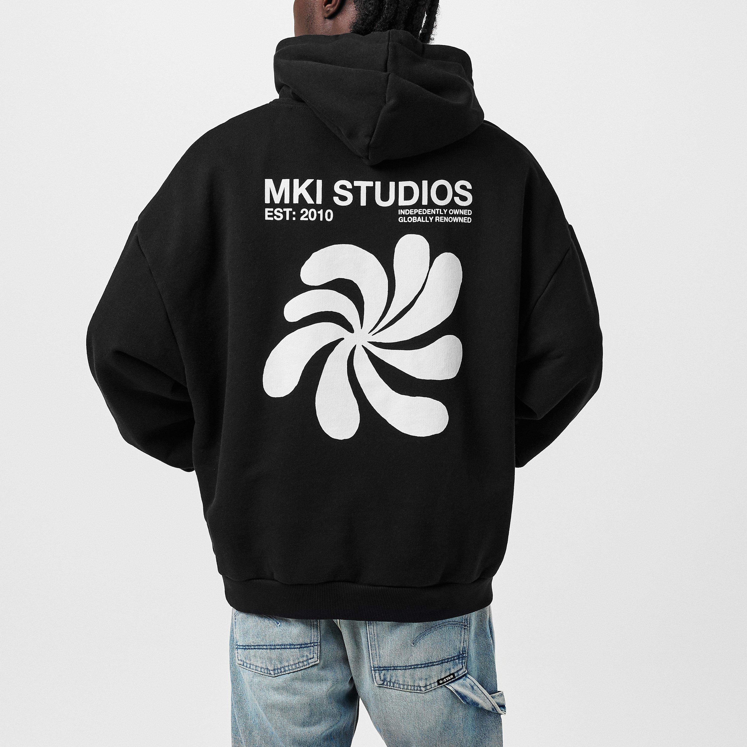 Black - MKI MIYUKI ZOKU - Abstract Hoodie - 4