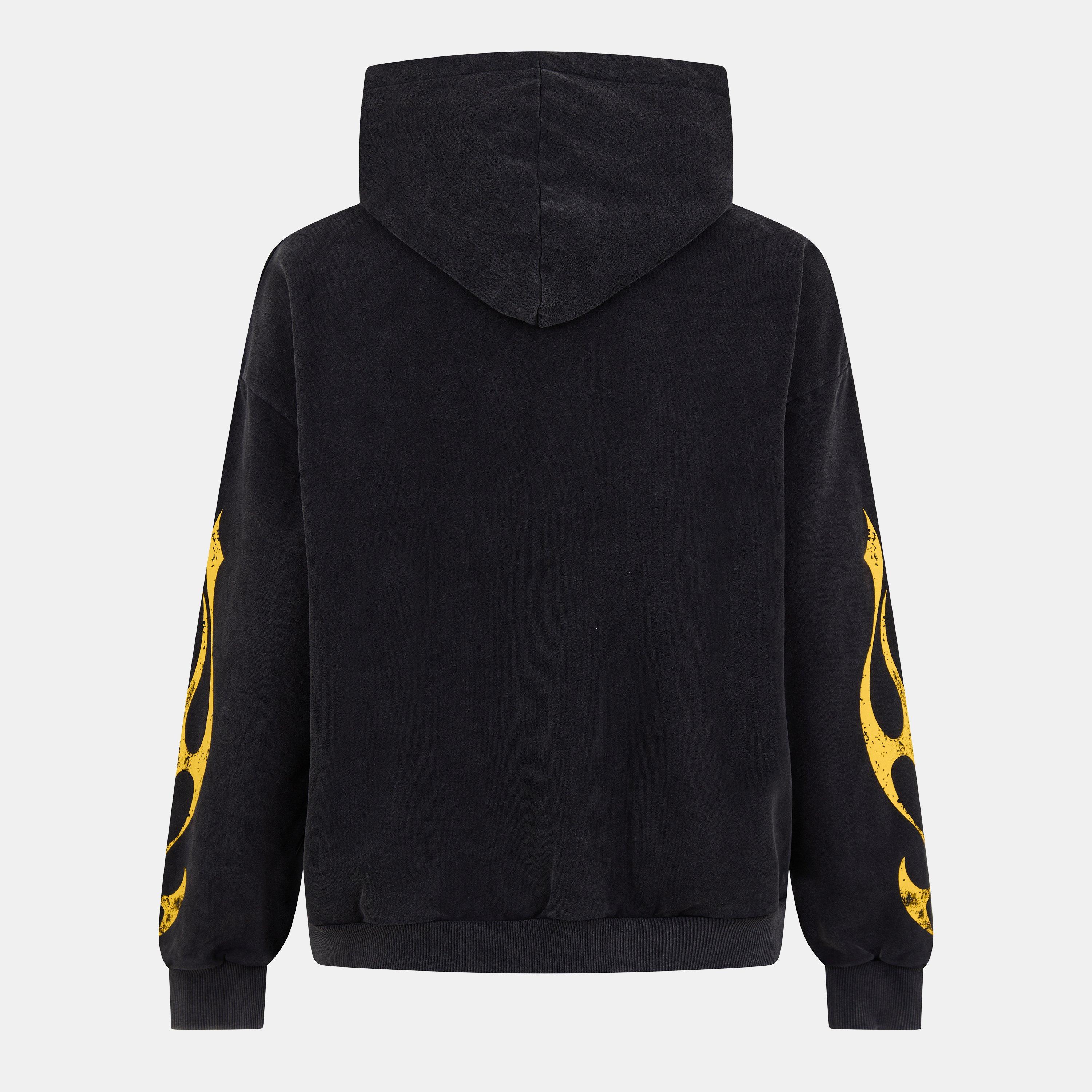 Black/Yellow - God Made - Men's Over the Head Hoodie - 2