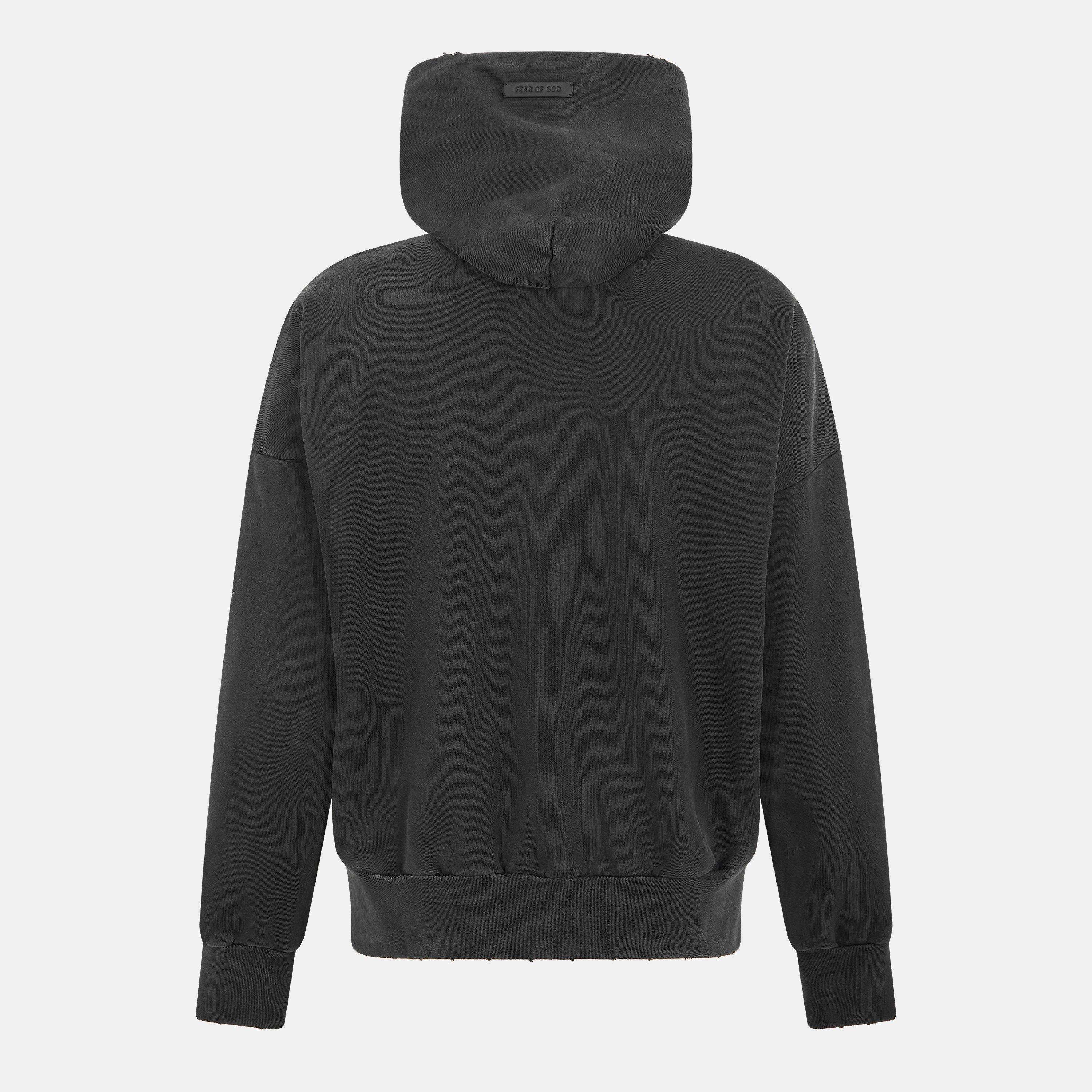 Black/Beige - Fear Of God - Men's Over the Head Hoodie - 2