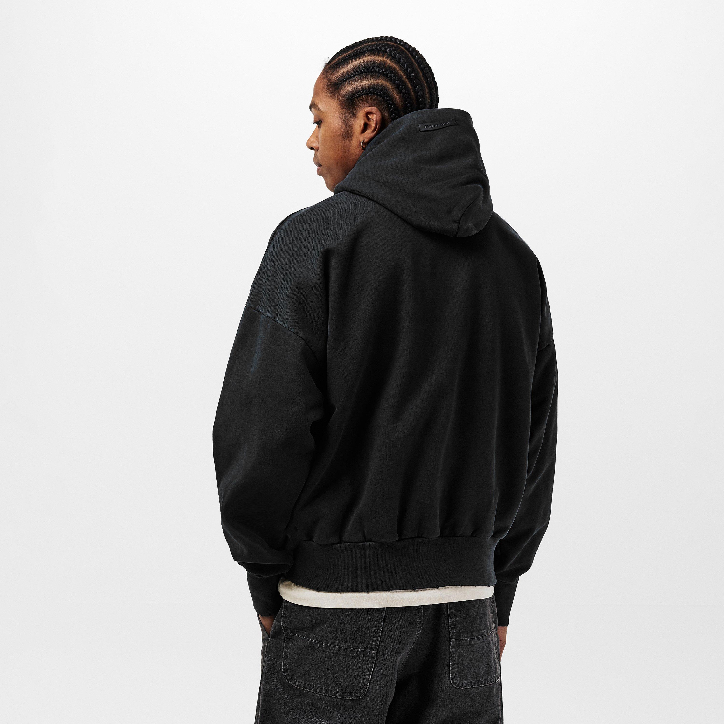 Black/Beige - Fear Of God - Men's Over the Head Hoodie - 4