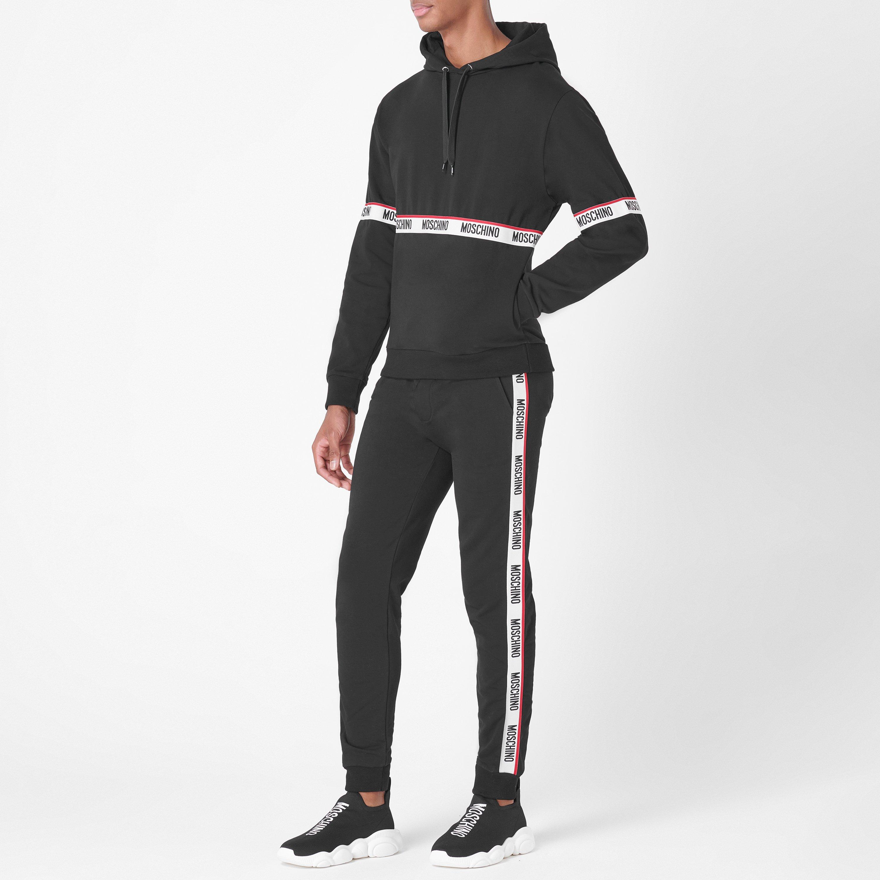 Black - Moschino - Tape Oth Hoodie - 3