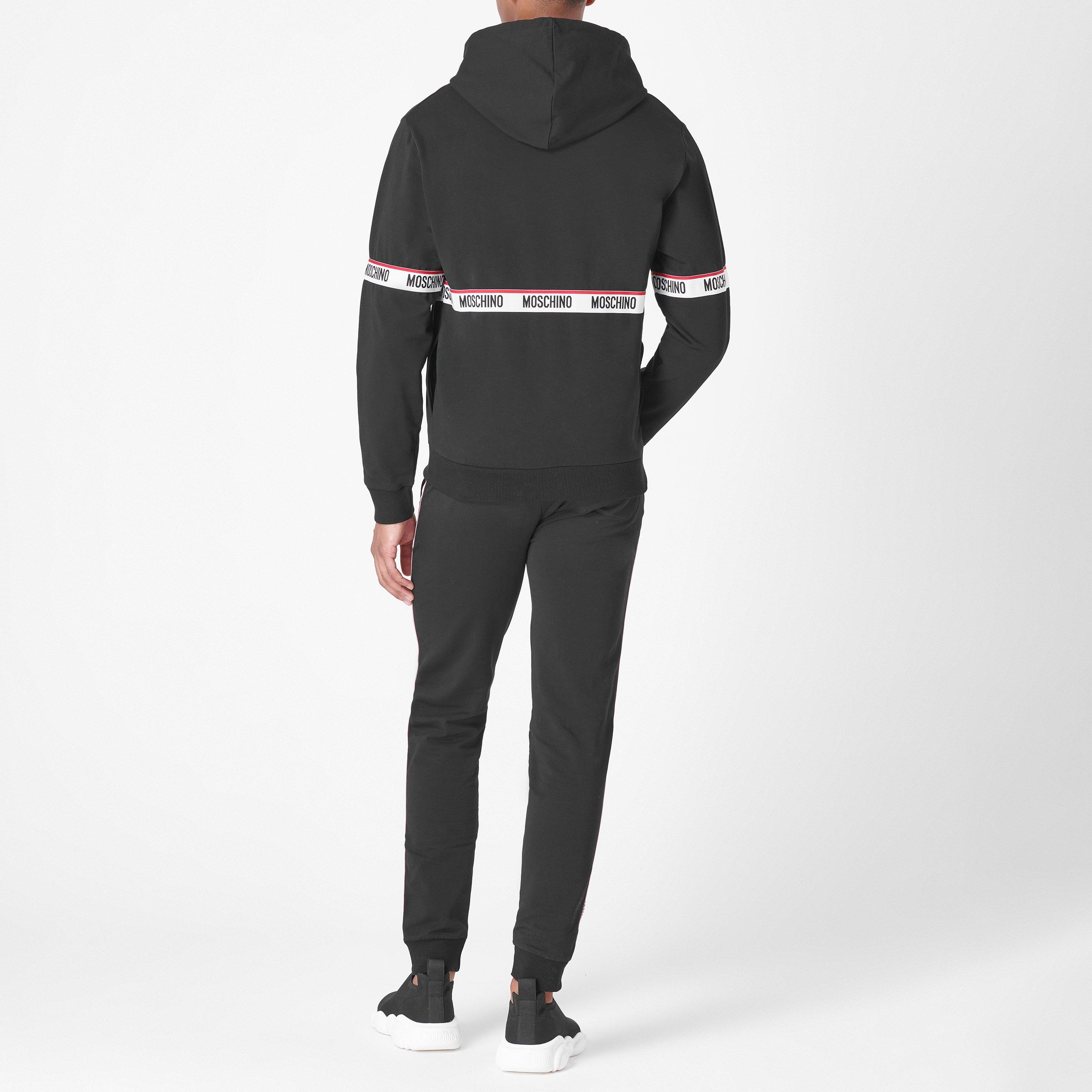 Black - Moschino - Tape Oth Hoodie - 4
