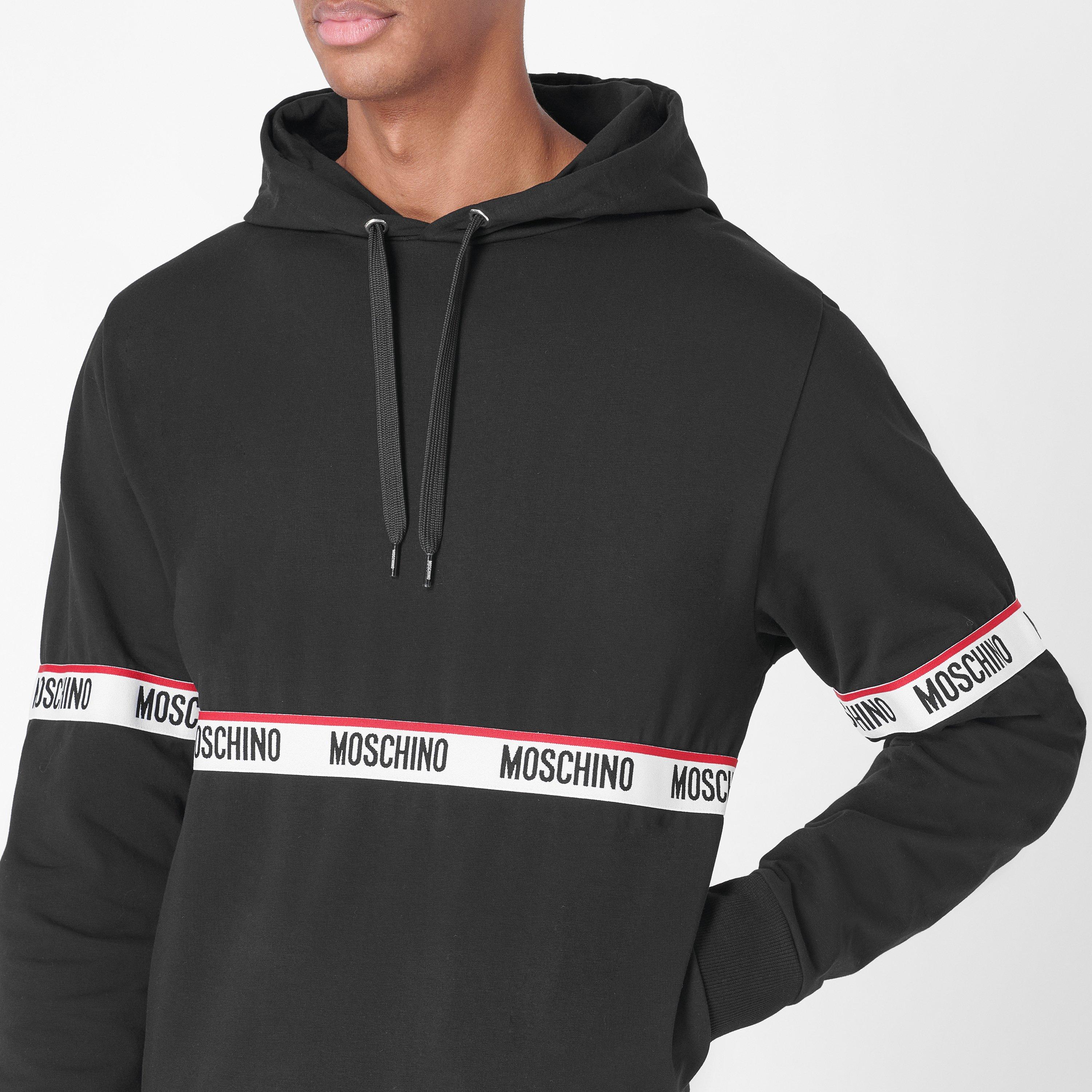 Black - Moschino - Tape Oth Hoodie - 5