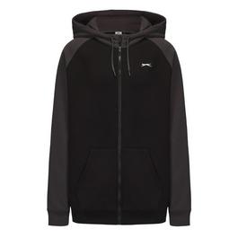 Slazenger Fleece Contrast Zip Hoodie Mens