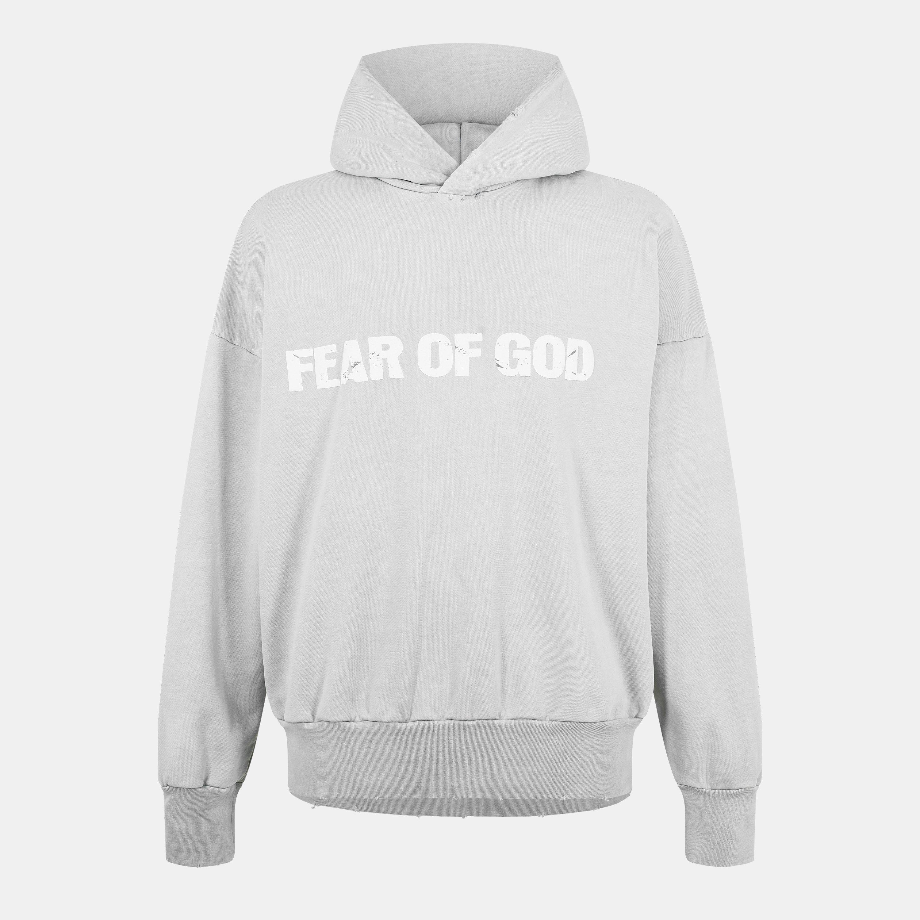 Grey - Fear Of God - Men's Heaven Pull Over Relaxed Fit Hoodie - 1