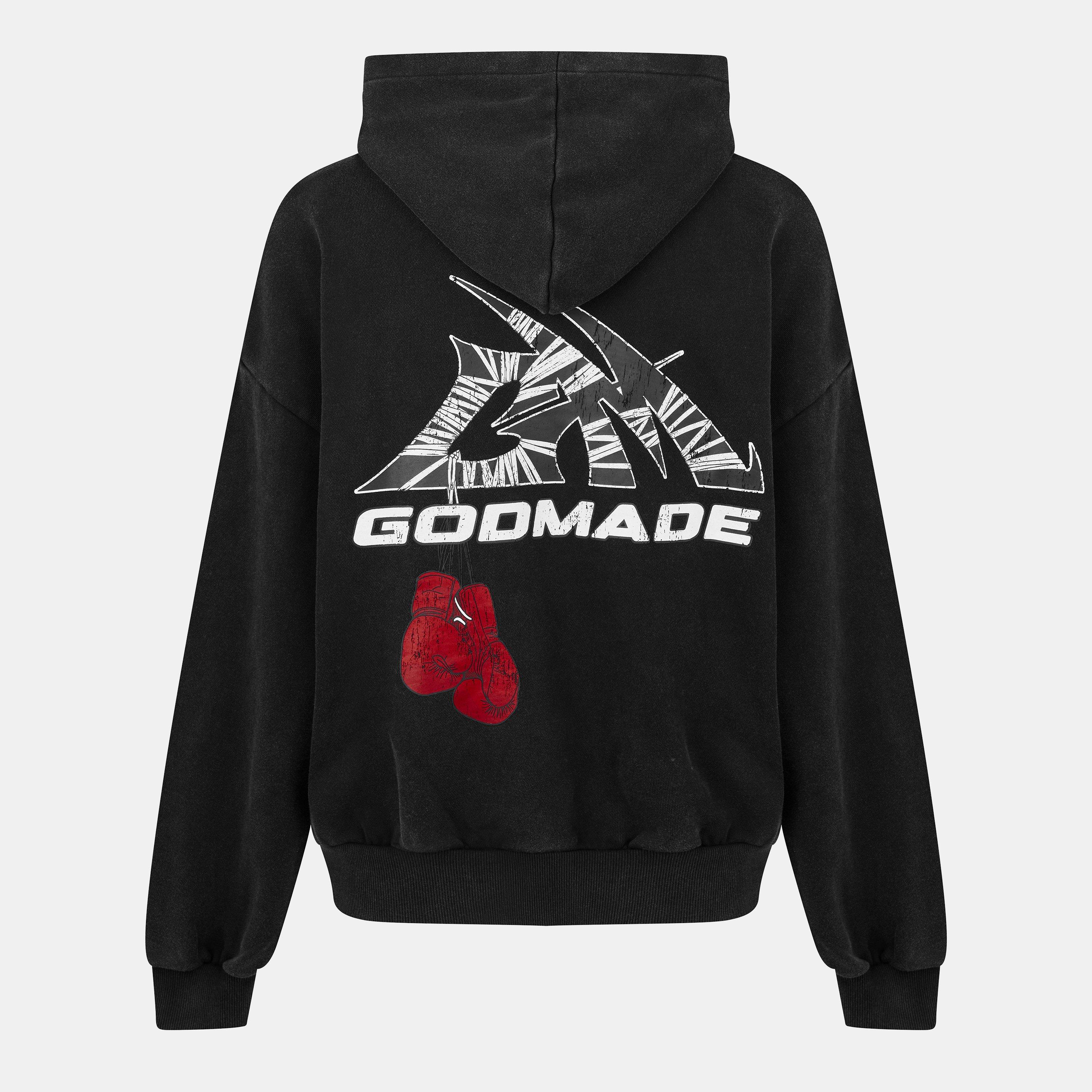 Black - God Made - Men's GM Logo Wrap Hoodie - 2