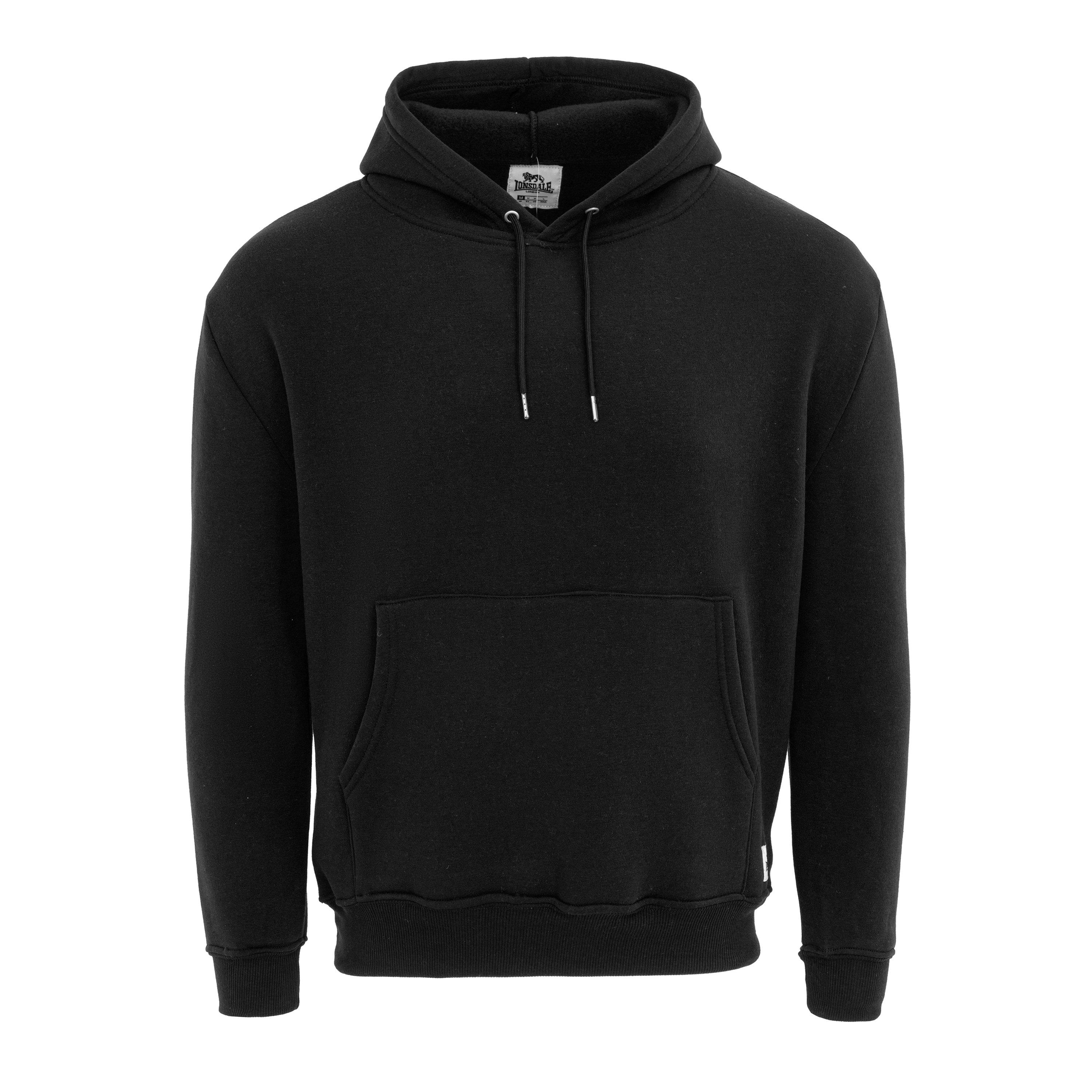 Lonsdale Men's Hoodie Sweatshirts - Black - XL