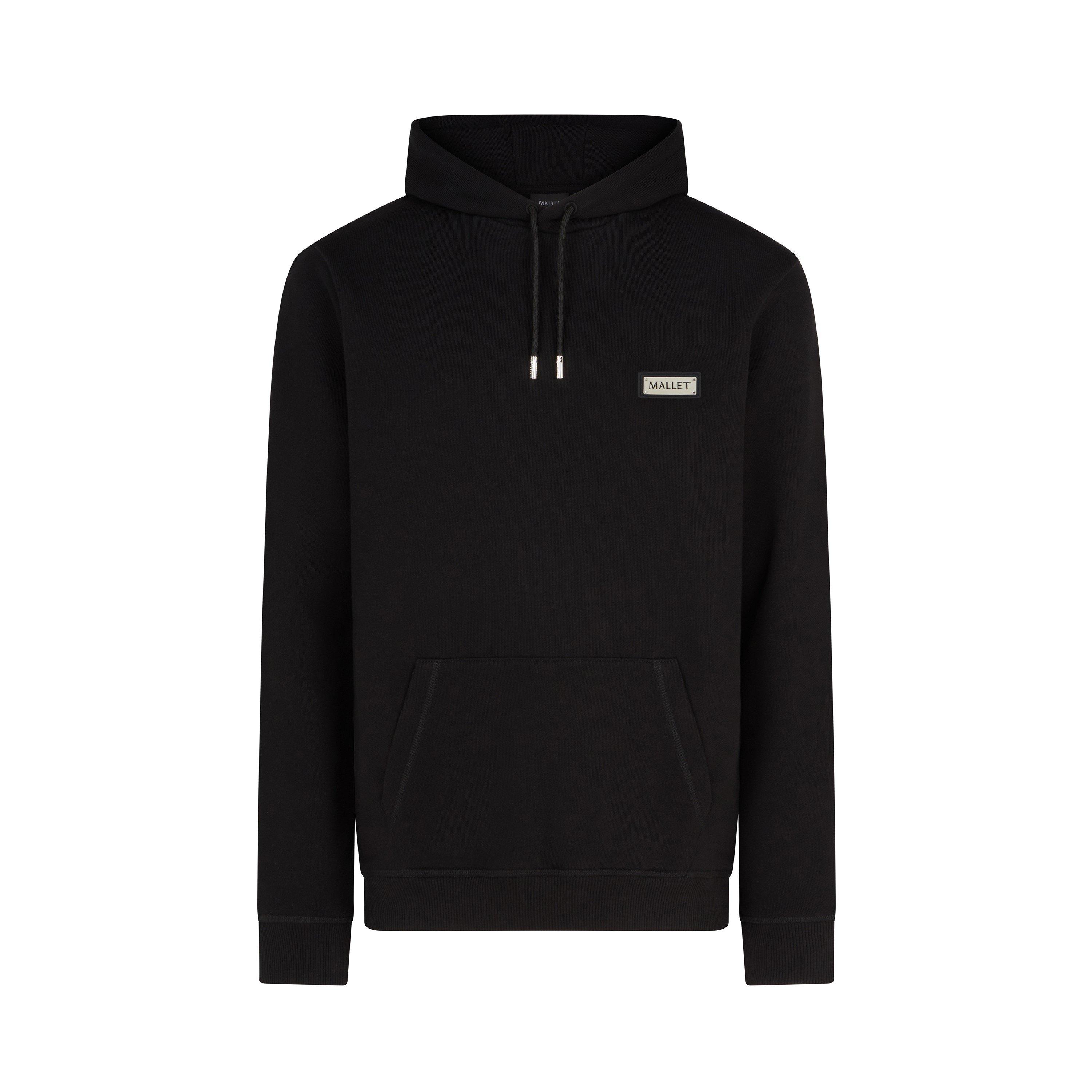 Black Organic - Mallet - Men's Plaque Pullover Hoodie - 1