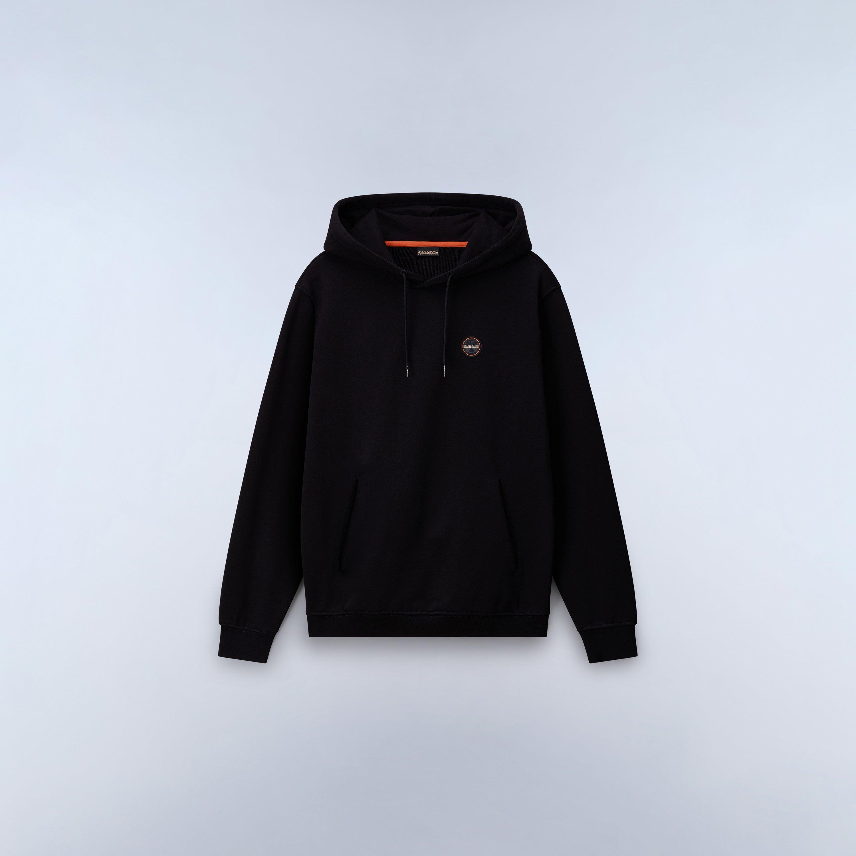Napapijri Men's Badge Hoodie - Black Beauty - S
