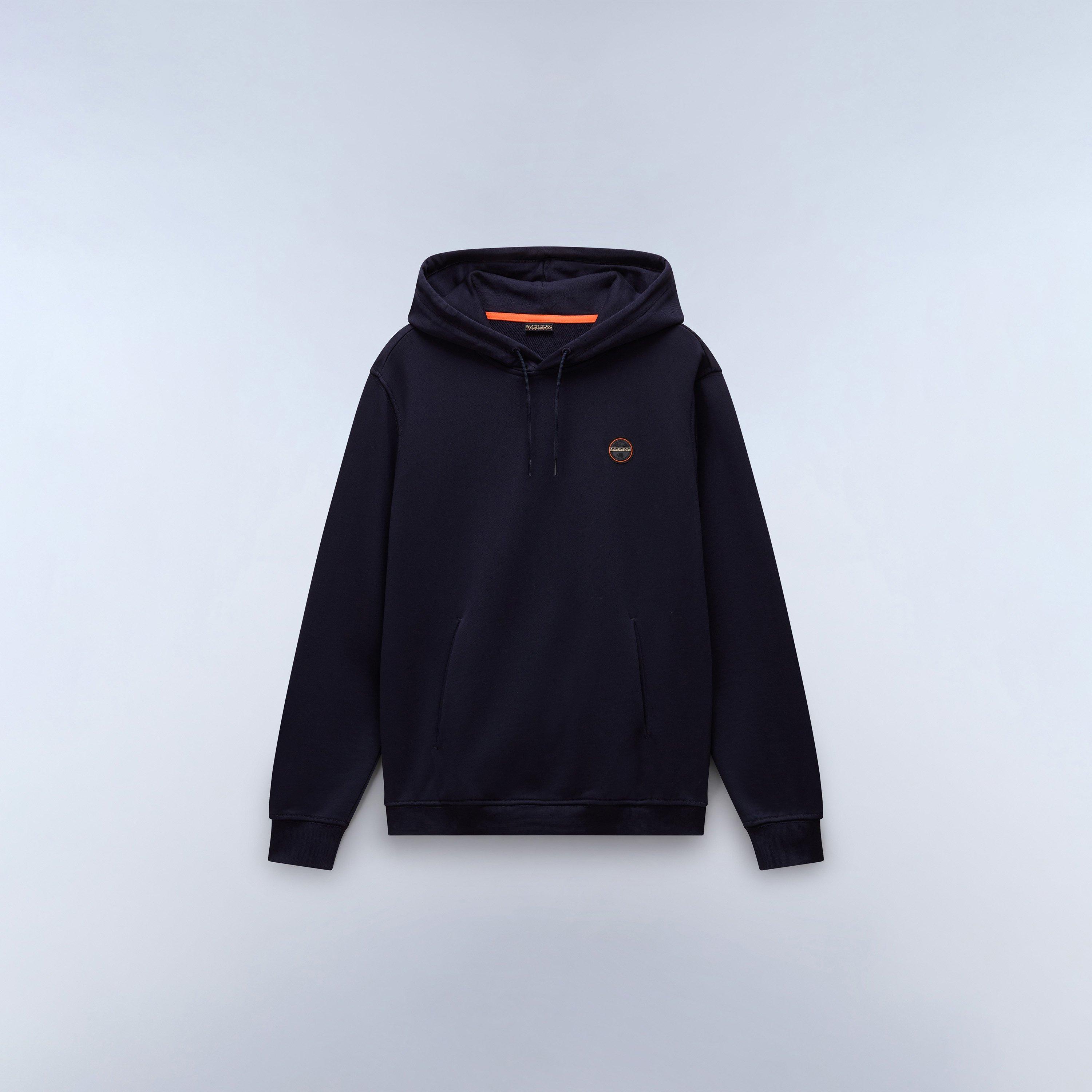 Napapijri Badge Hoodie Mens - Blue Marine - L