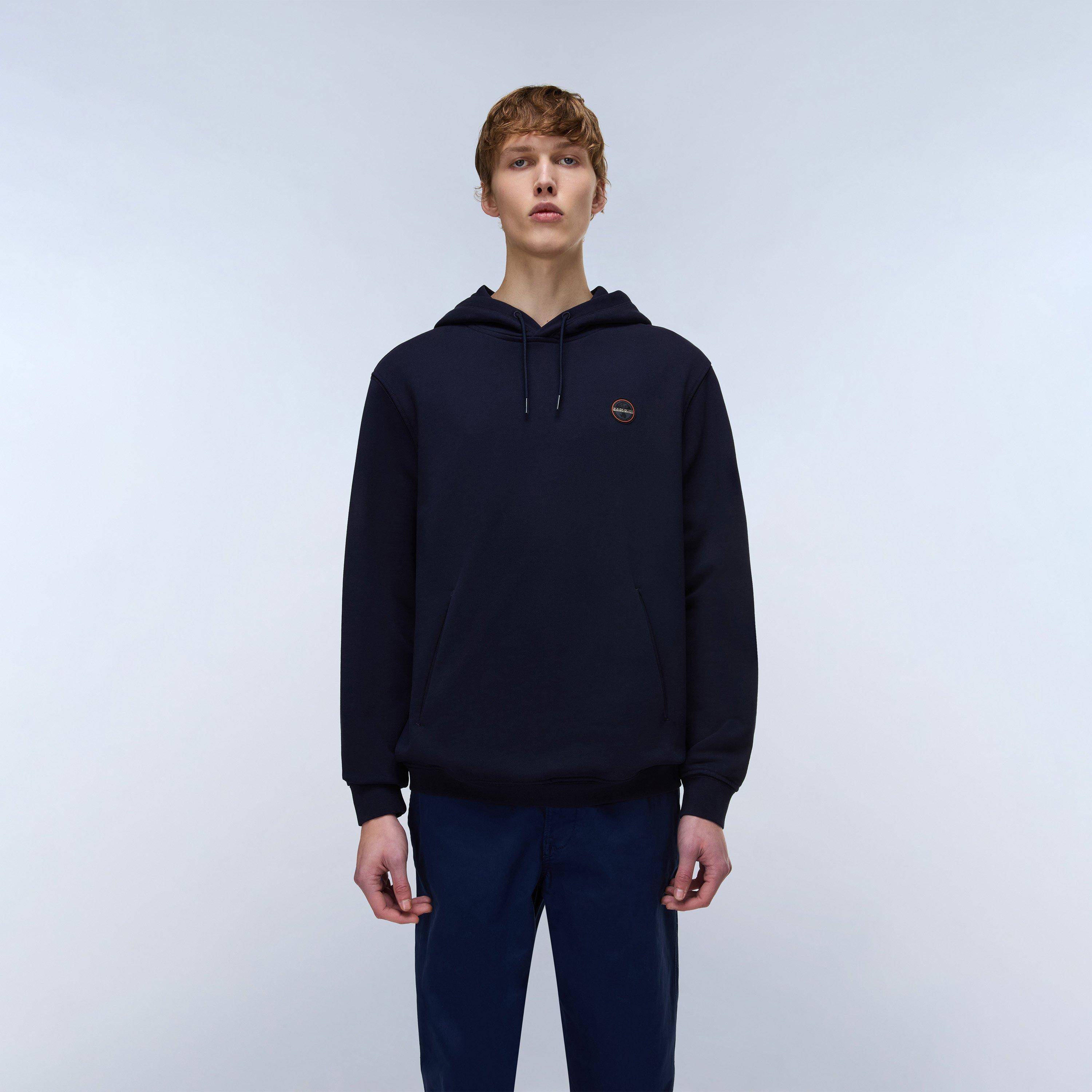 Blue Marine - Napapijri - Badge Hoodie Mens - 3