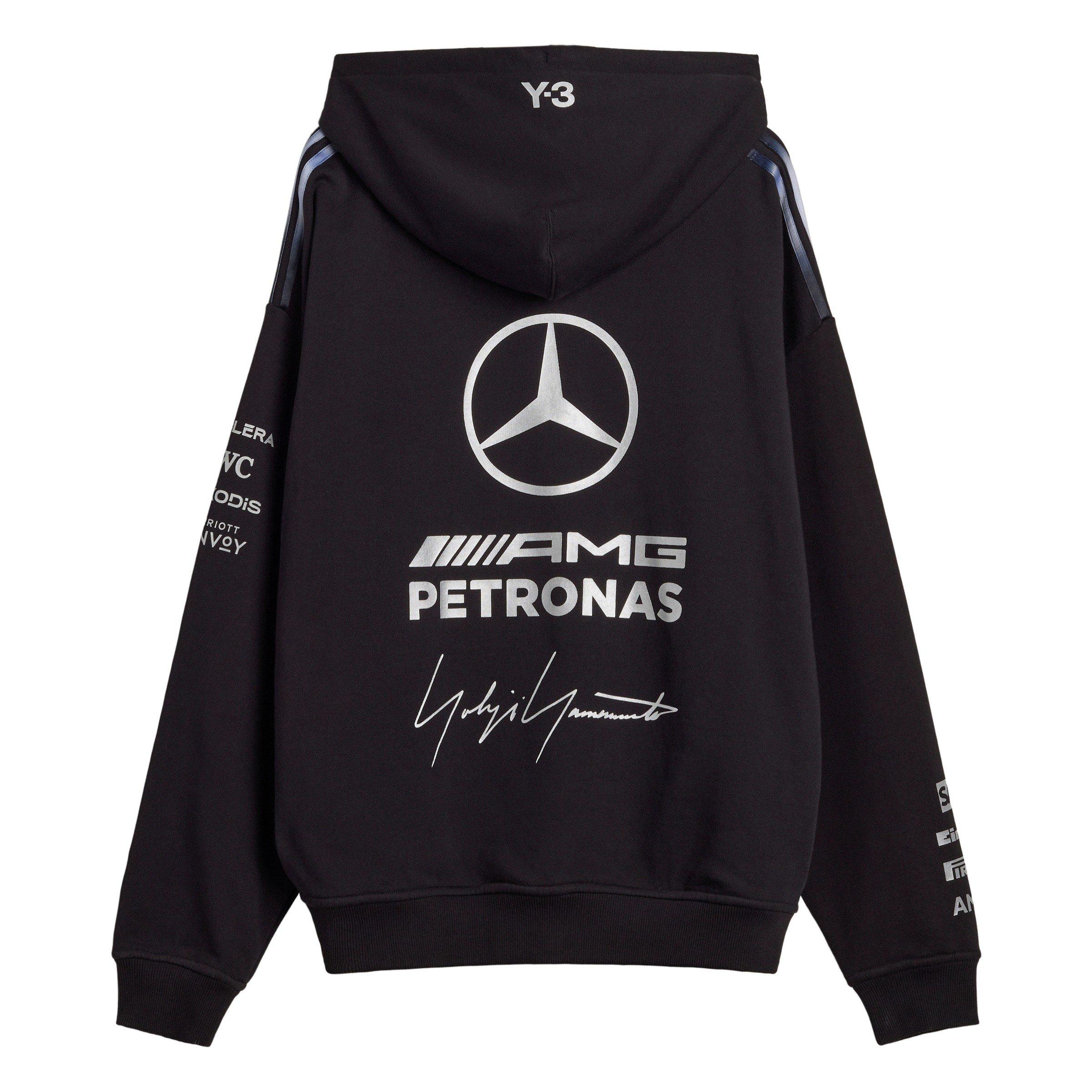 Black - Y3 - Mens Mercedes Team Hoodie - 2