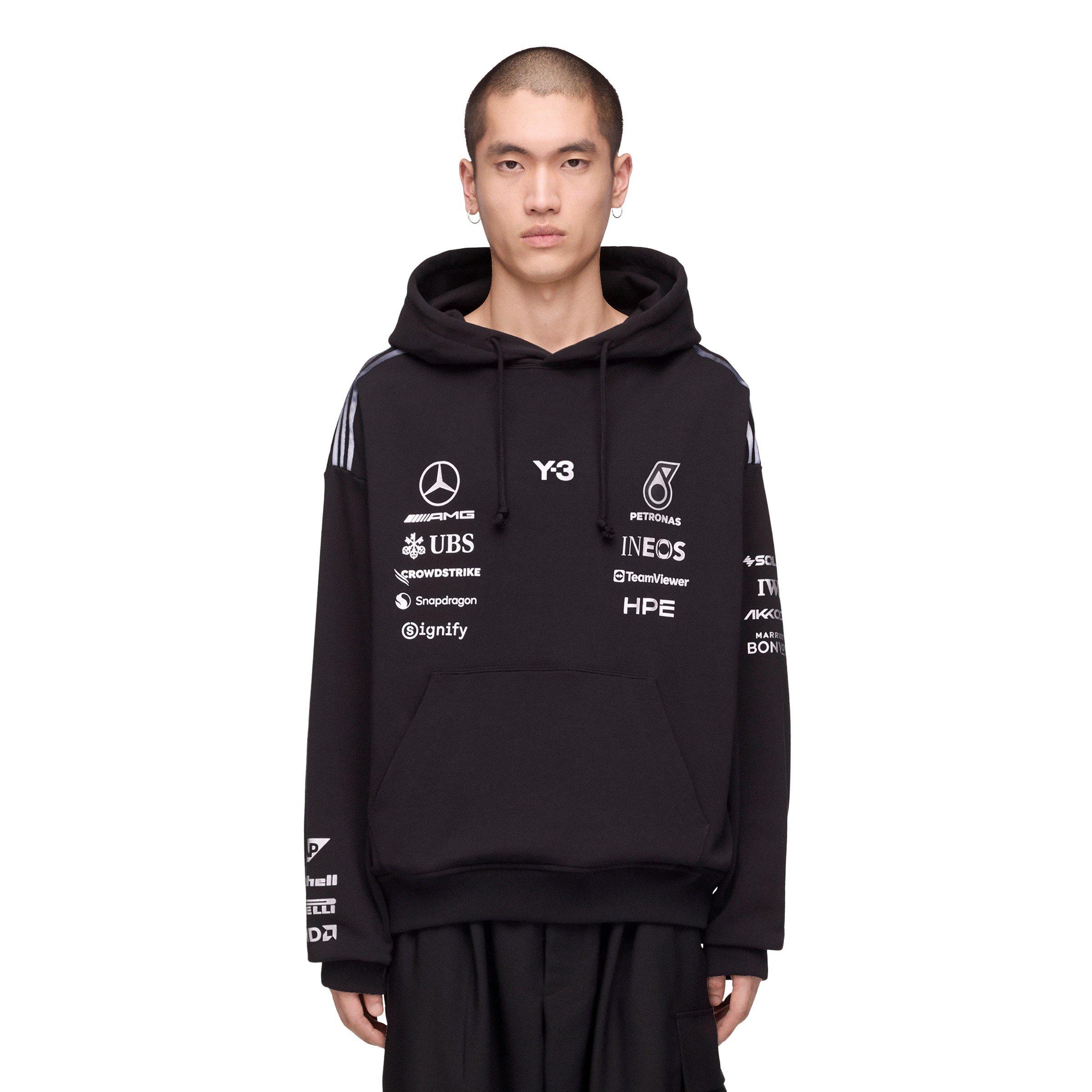 Black - Y3 - Mens Mercedes Team Hoodie - 3